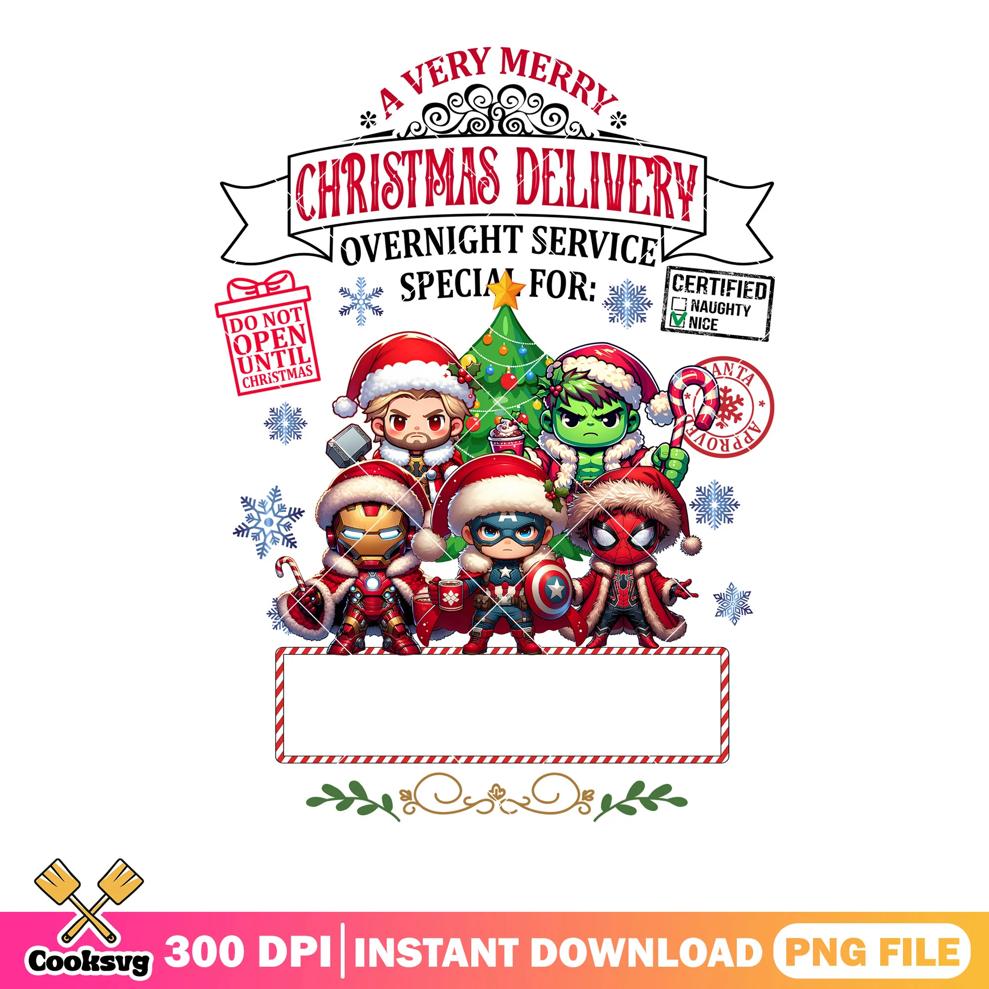 SUper hero christmas ticket png, captain america png, marvel christmas png