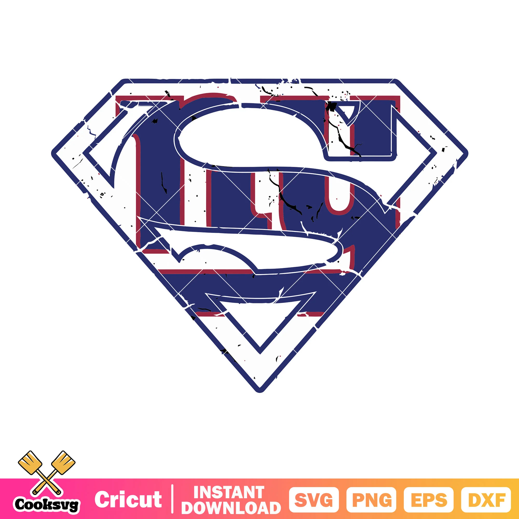 Superman logo nfl team svg, ny giants svg, usa football svg