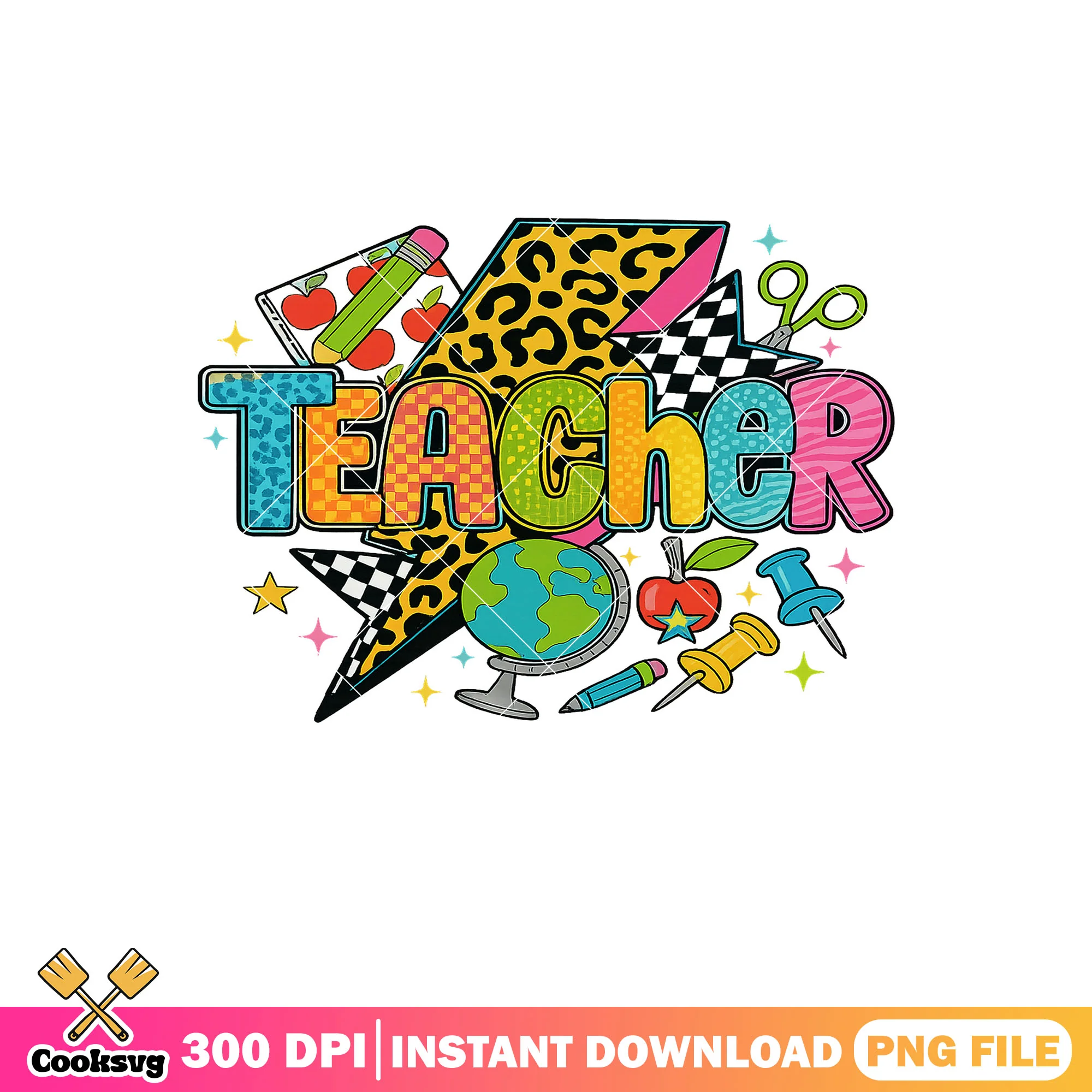 Supplies of teacher file png, school art png, back to school day png
