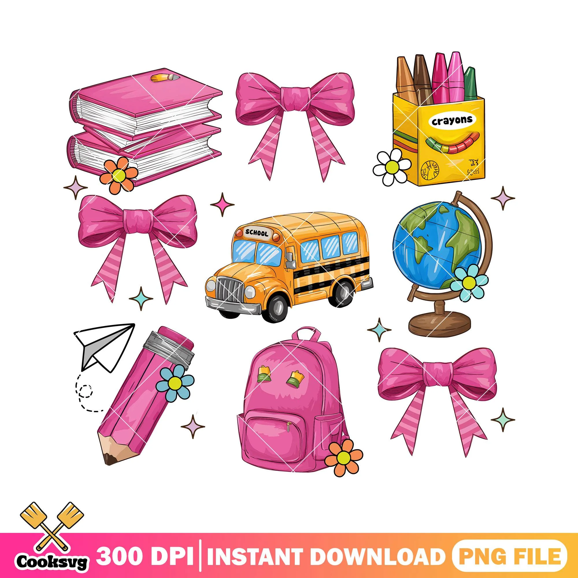 Supplies school design png, when is back to school png, item art png
