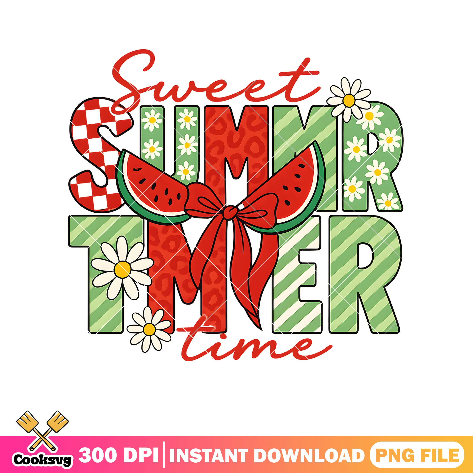 Sweet summer time png, summer season png, watermelon summer png