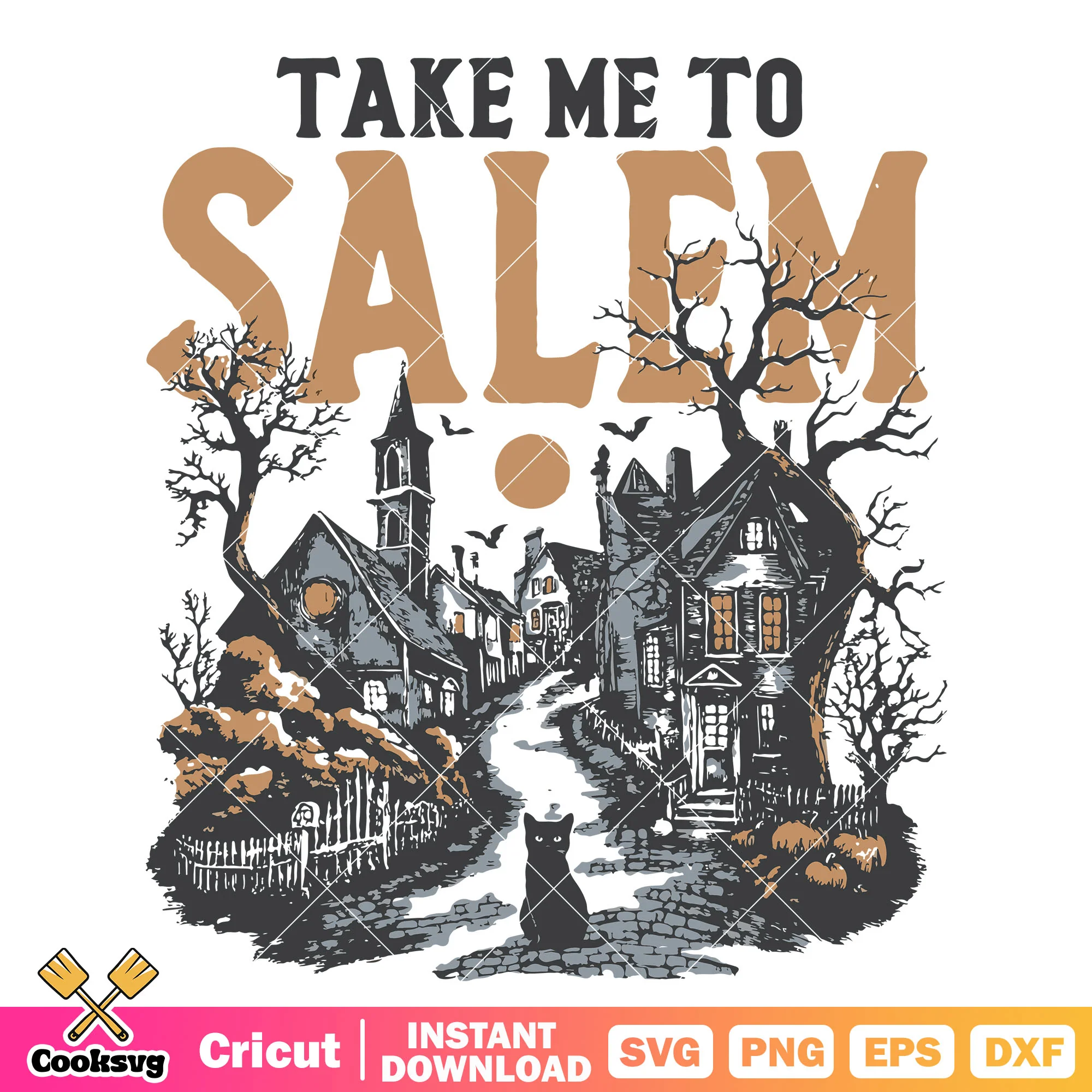Take me to salem svg, winston salem svg, salem halloween svg