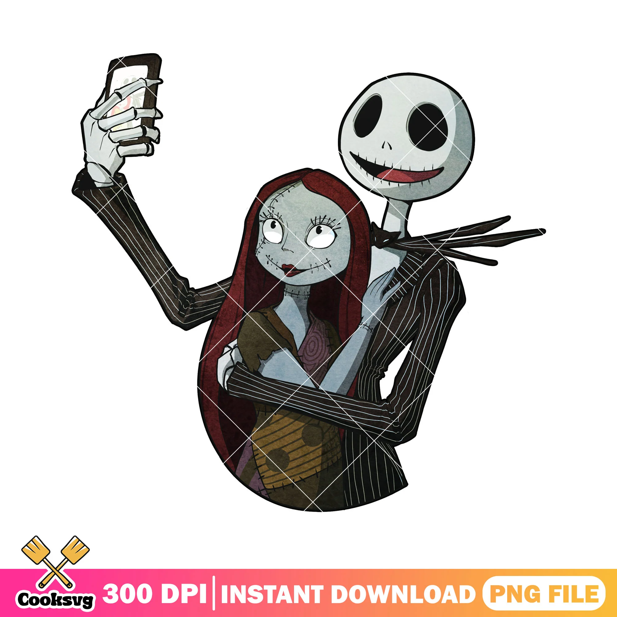 Taking photo with sally png, disney cartoon png, halloween ideas png