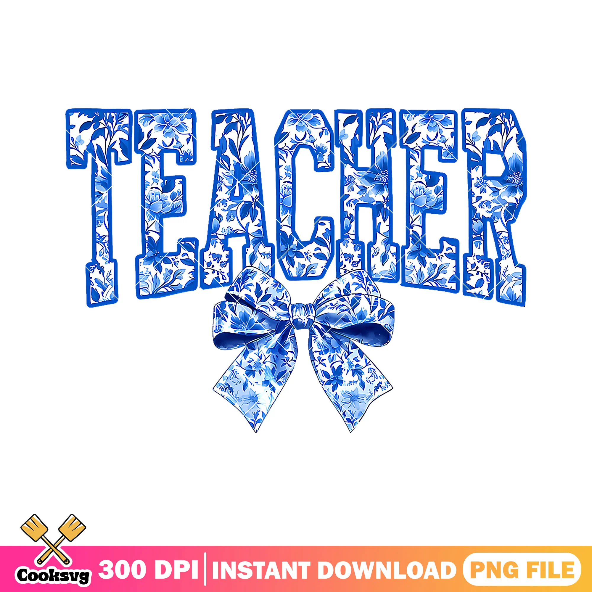 Teacher bow png, teacher font png, back to school decor png