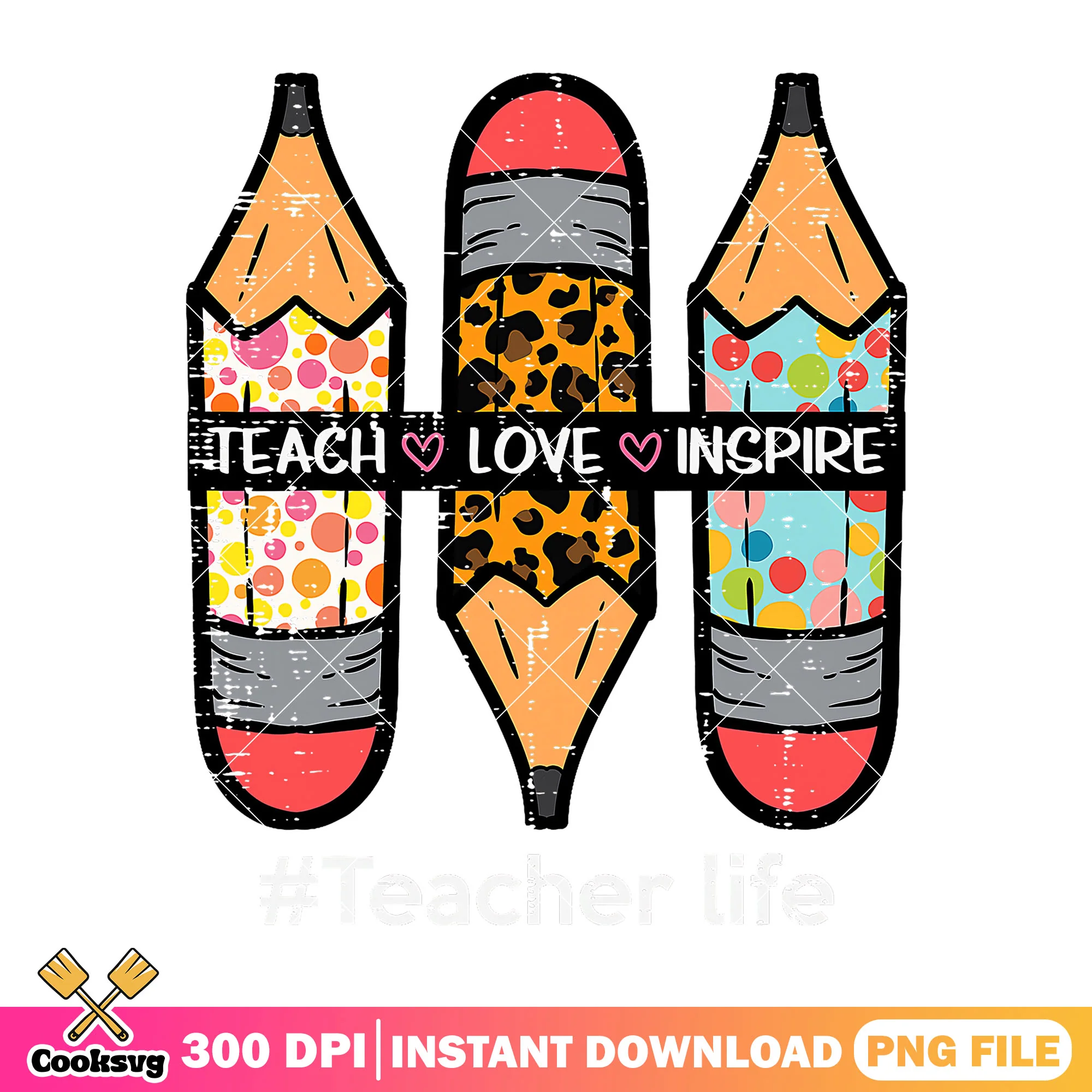 Teacher life inspire png, pencil arts png, go back to school png
