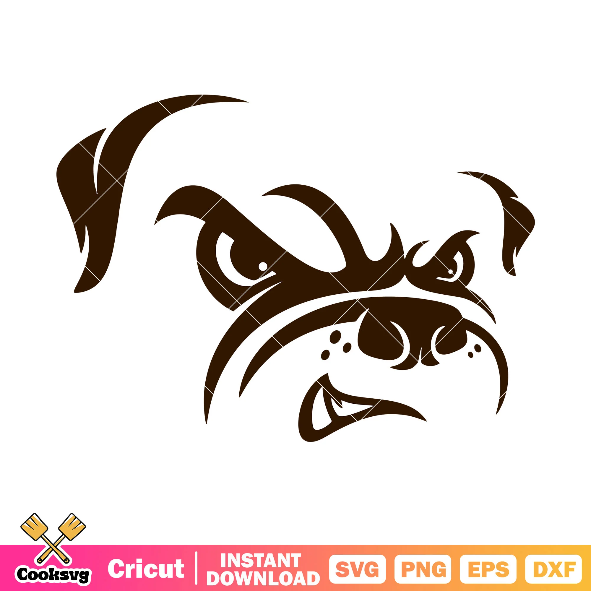 Team Brown cleveland nfl svg, bull dog svg, nfl teams svg