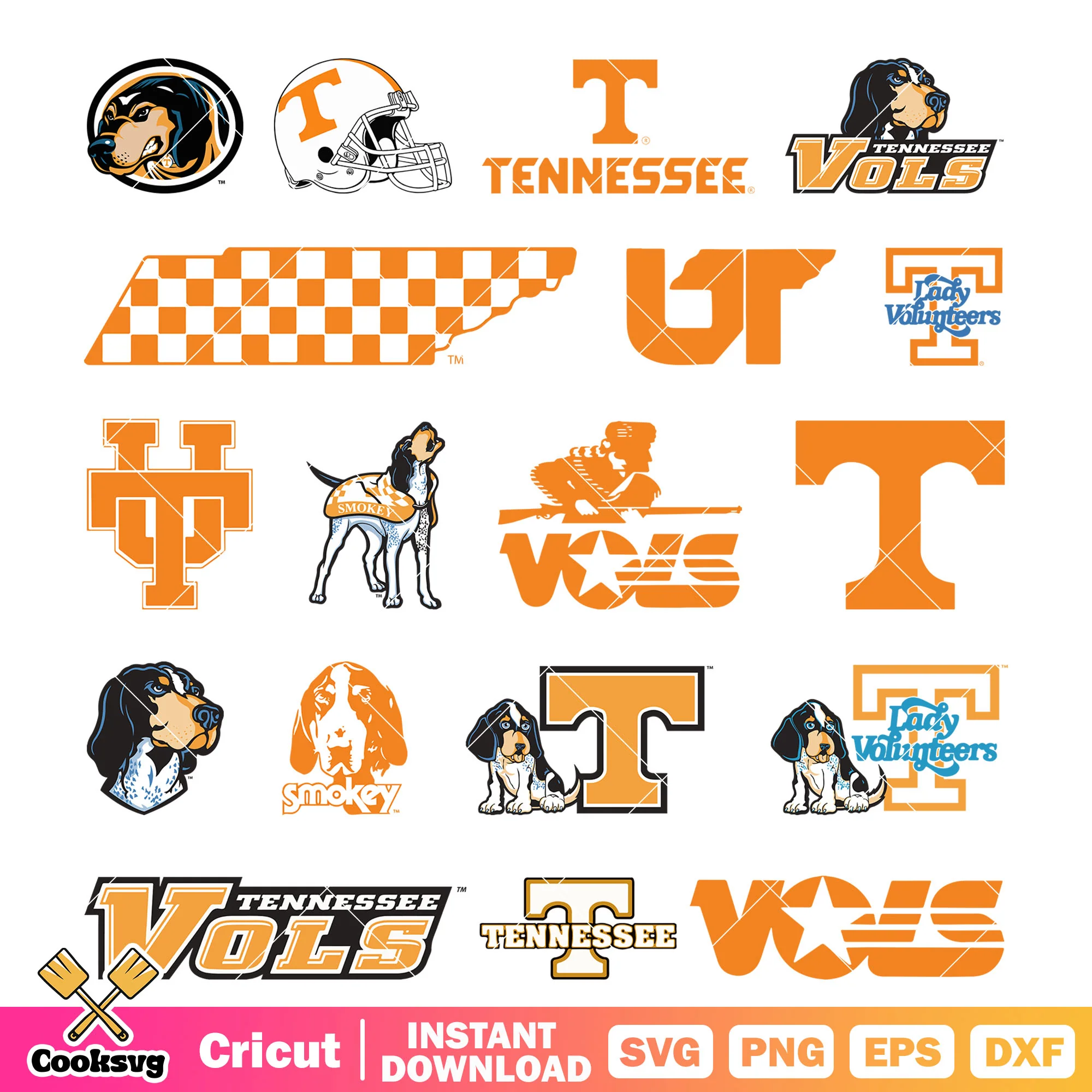 Tennessee Vols Ncaa logo bundle svg, Tennessee Vols logo svg