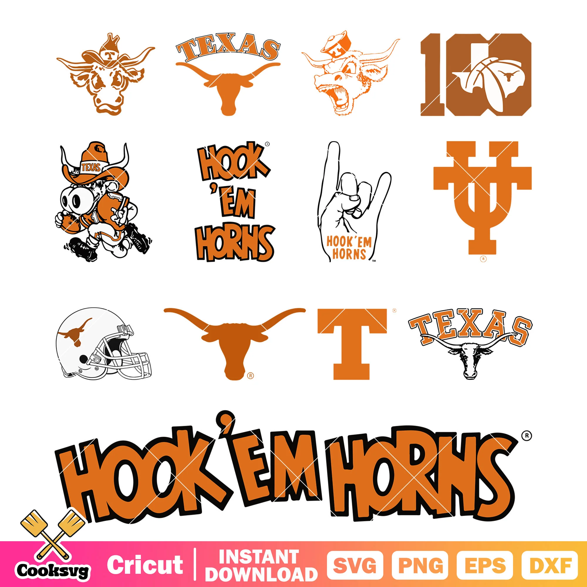 Texas LongHorns Ncaa logo bundle svg, Texas LongHorns svg