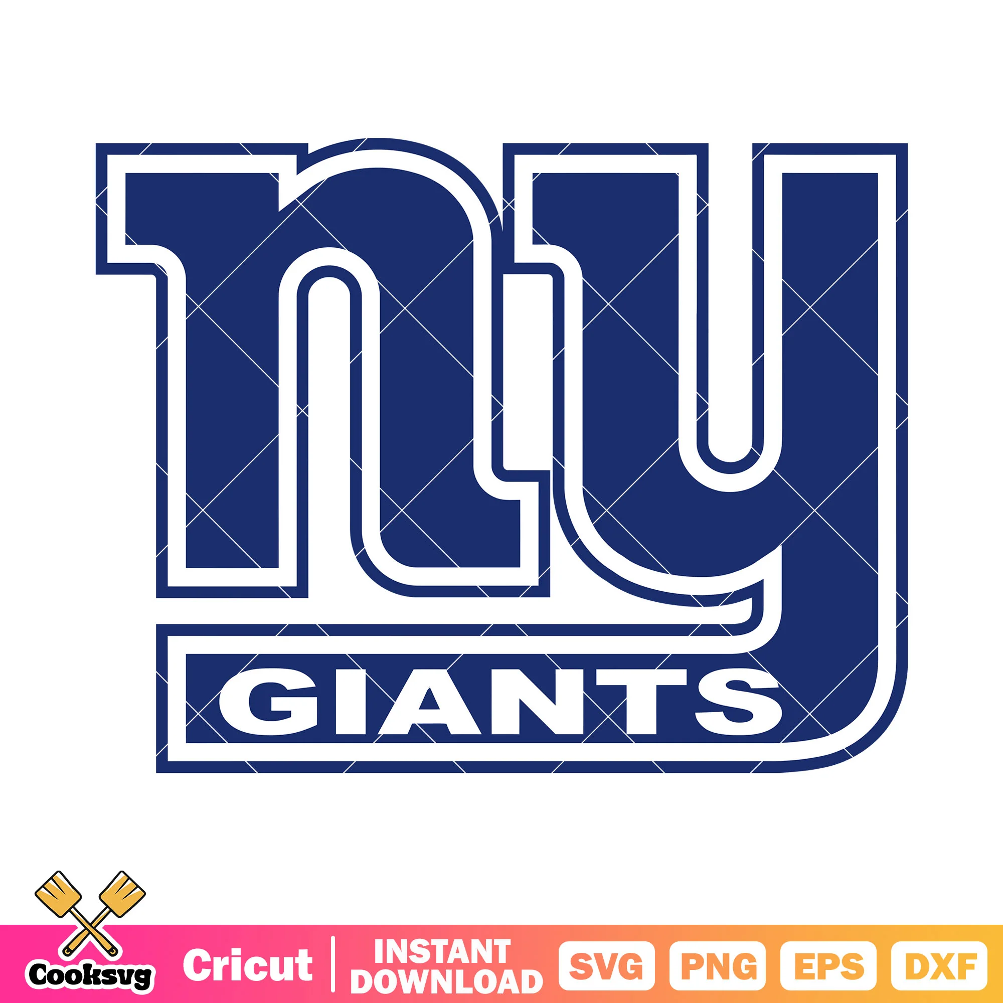 The big blue football team svg, ny giants svg, nfl logo svg