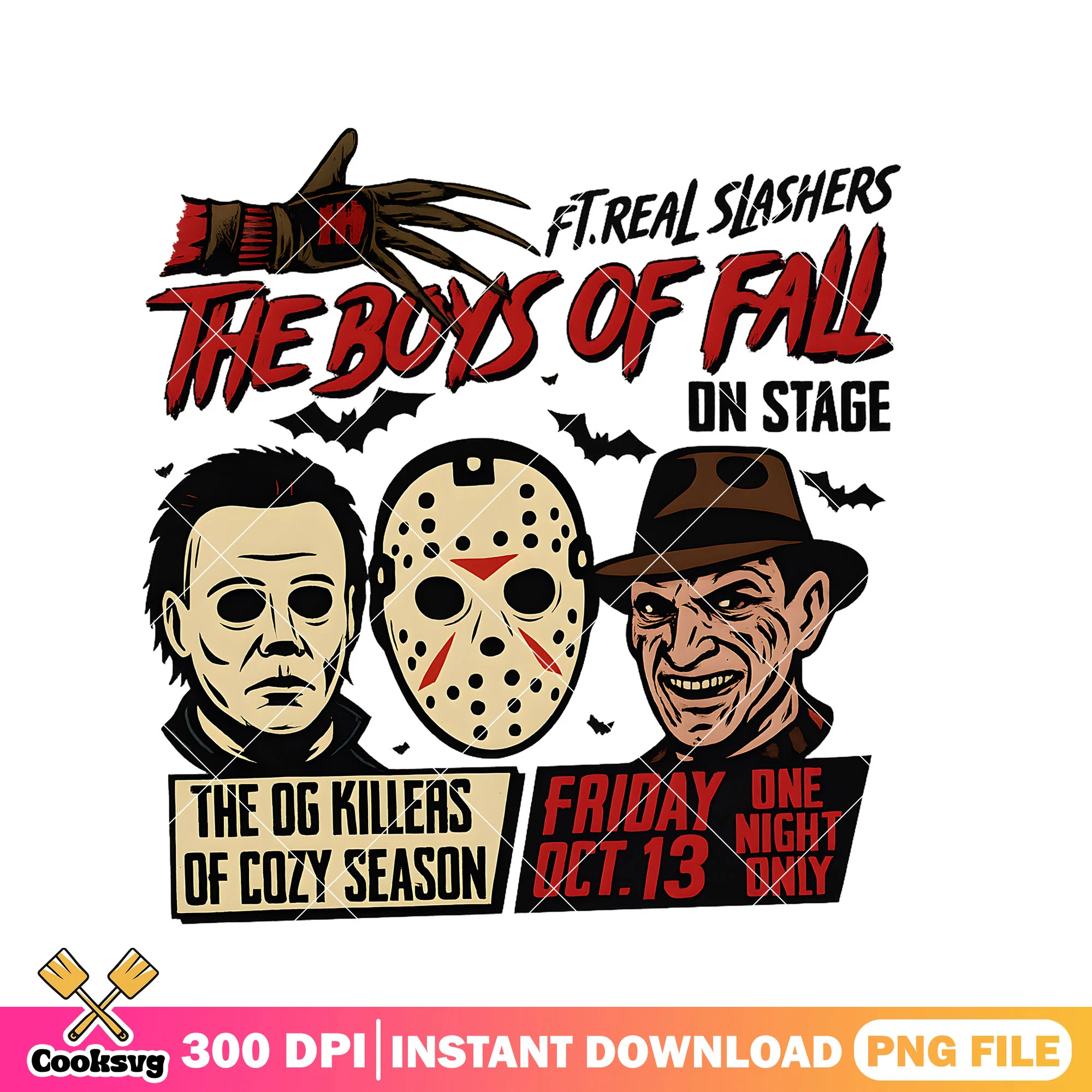 The boy of fall on stage png, halloween killer png, horror movies png