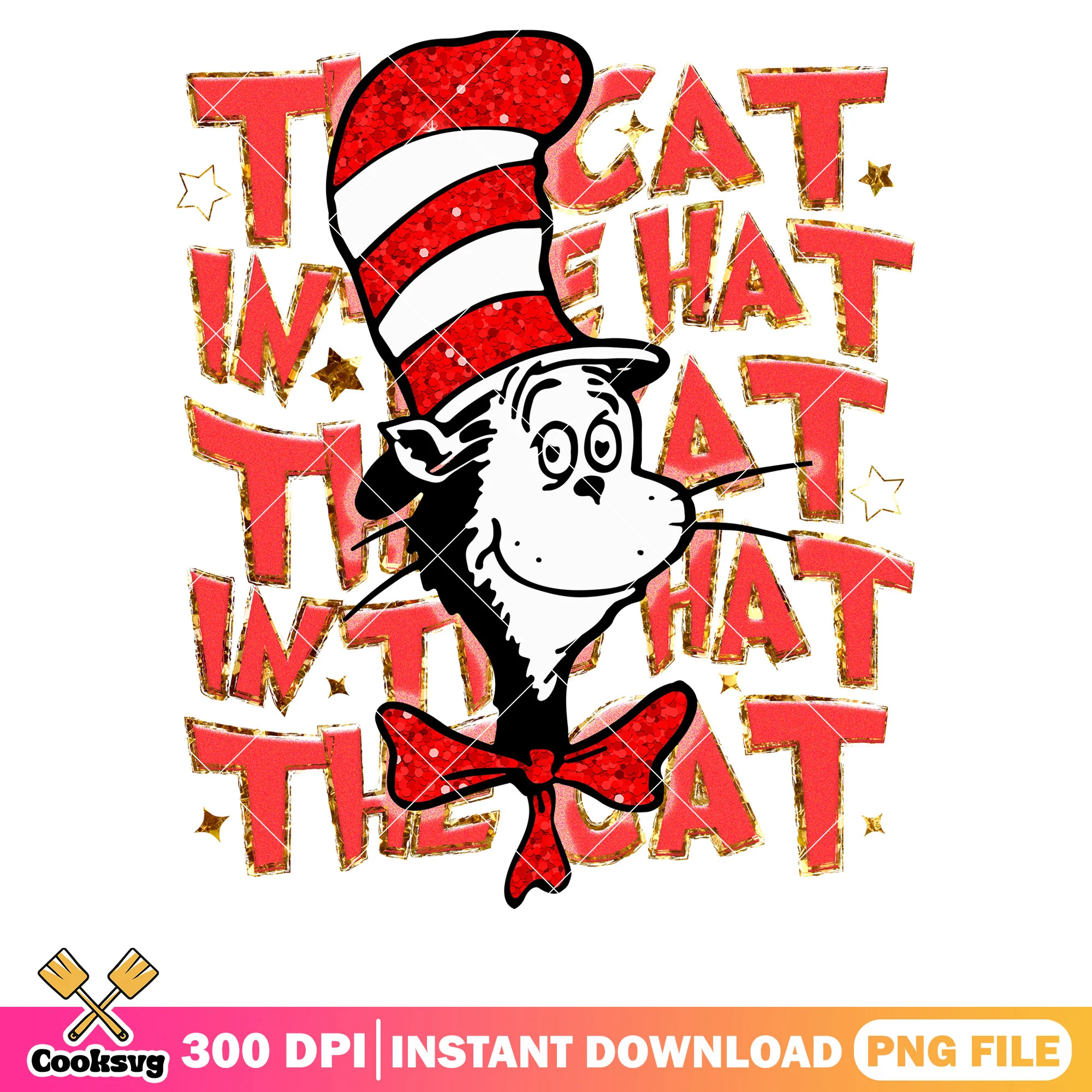 The cat in the hat with dr seuss png, the cat in the hat png