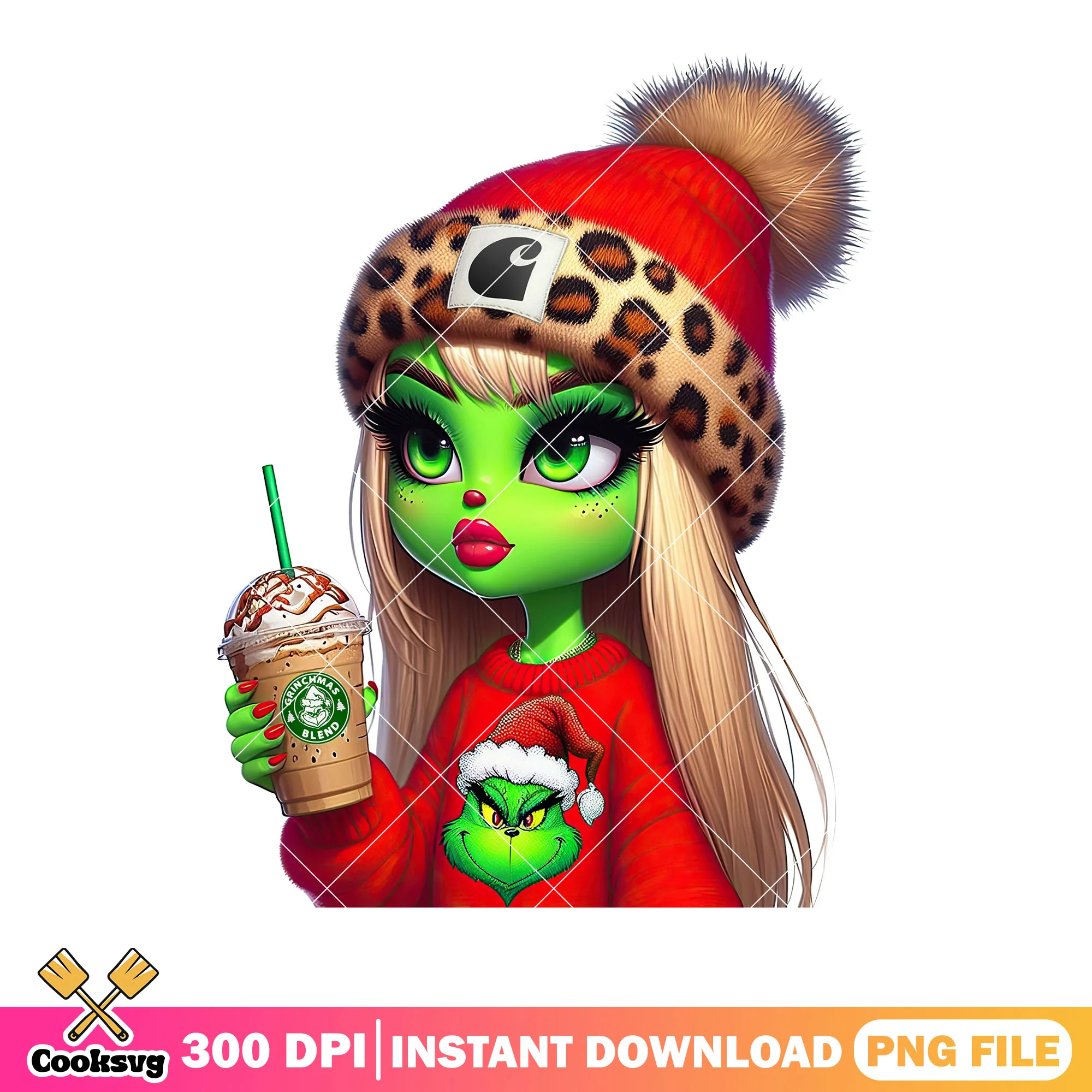 The chocolate grinch png, grinchmas png, christmas sweater png