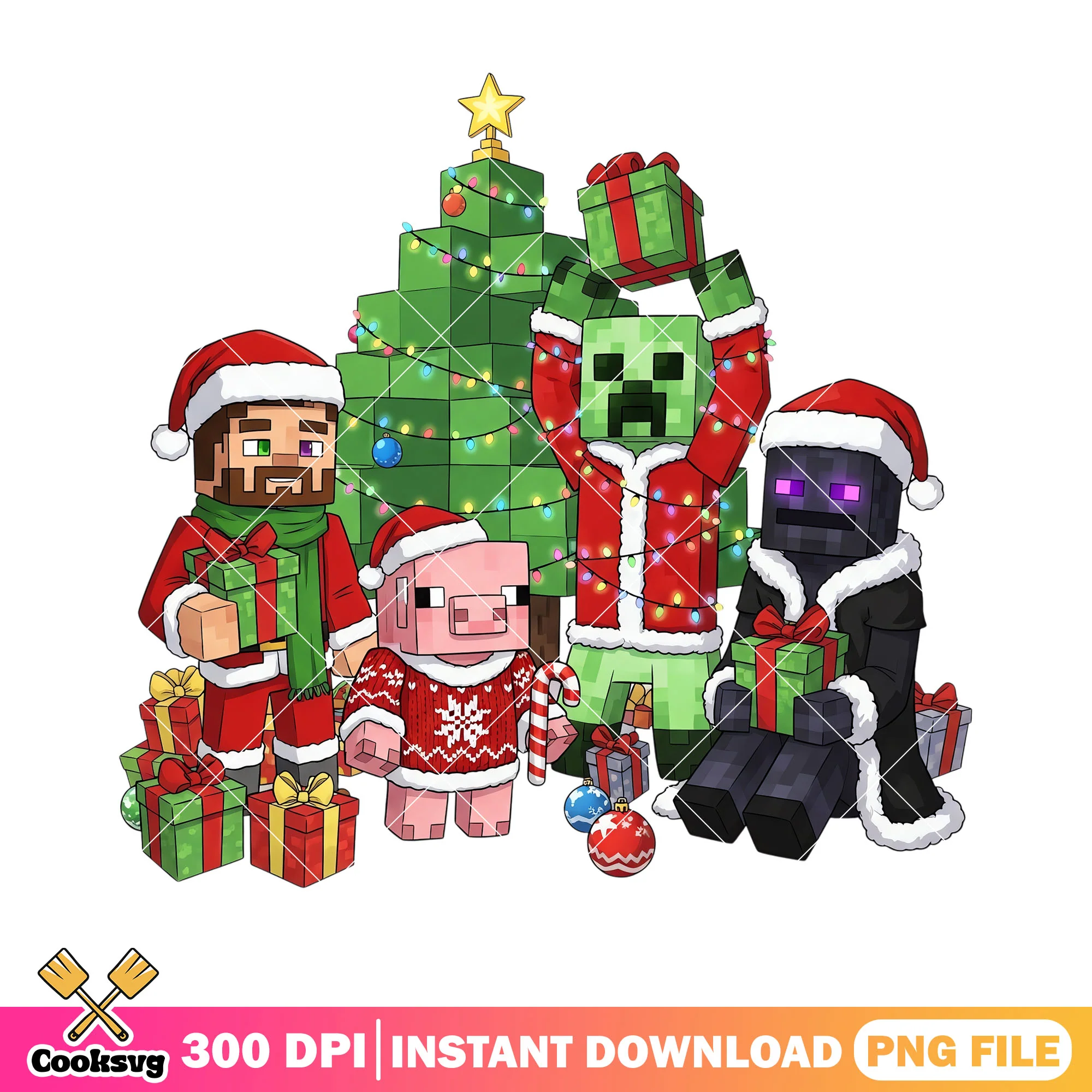 The Christmas mojang game png, minecraft png, merry christmas png