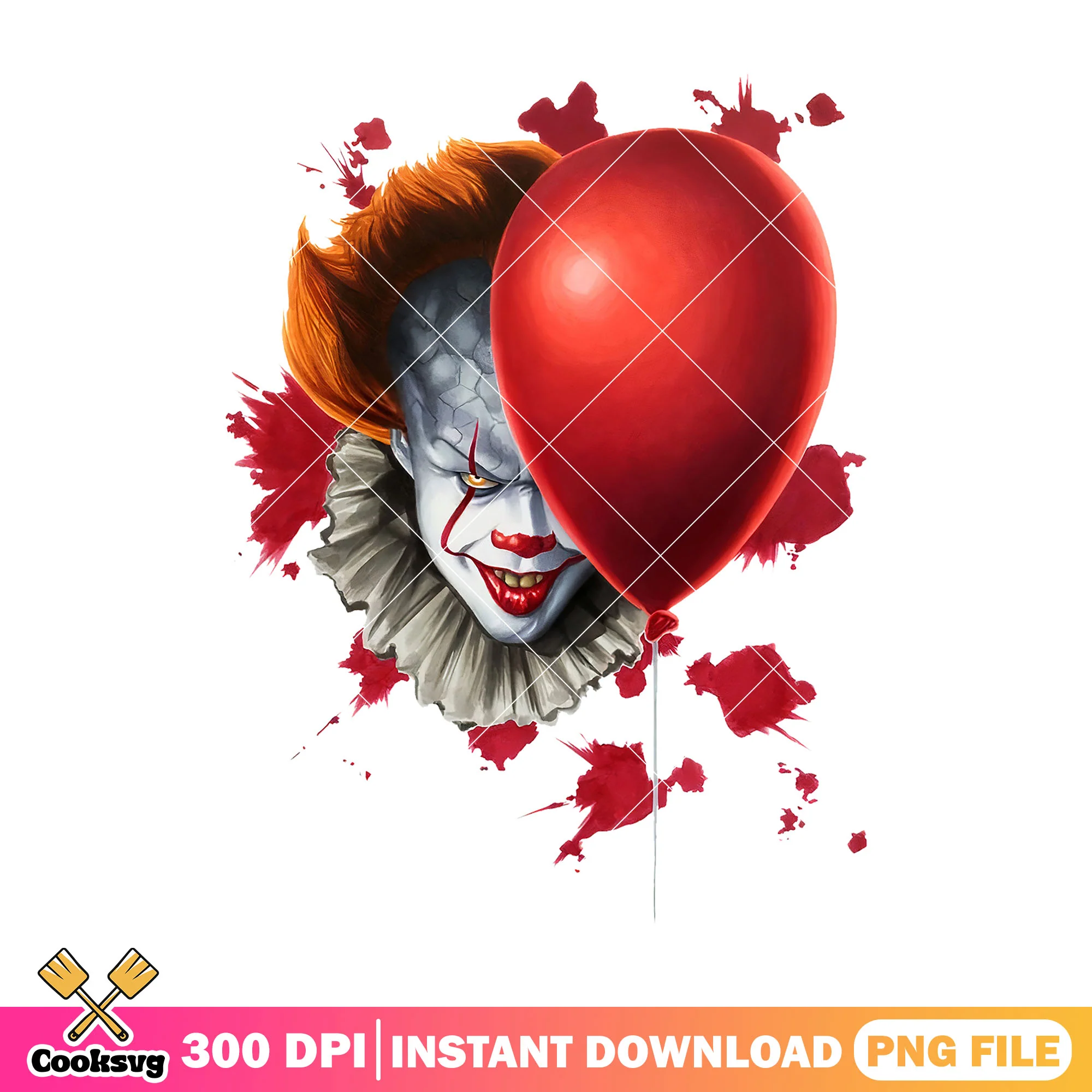 The clown pennywise character png, classic horror movies png