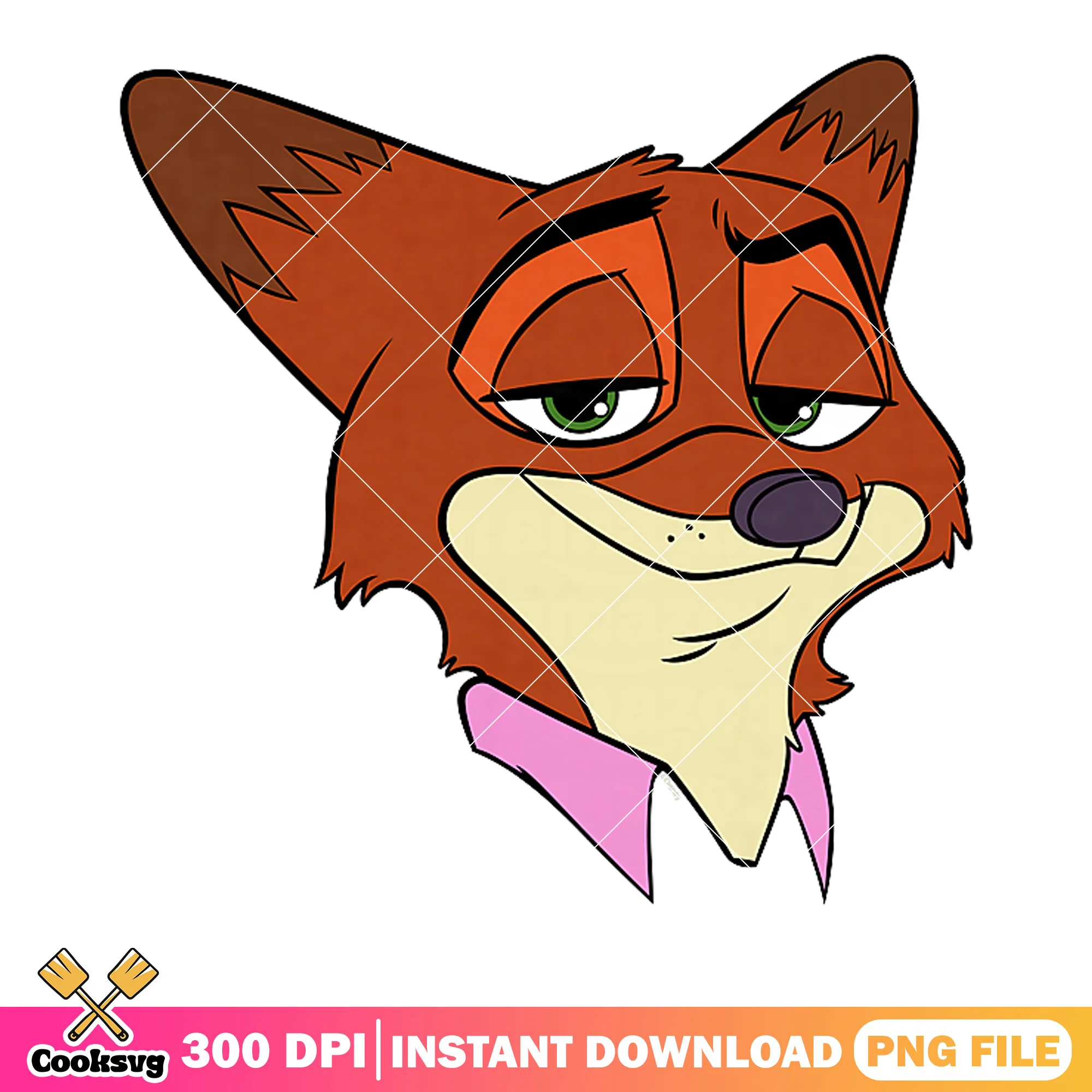 The confidence nick face png, zootopia poster png, nick wilde png