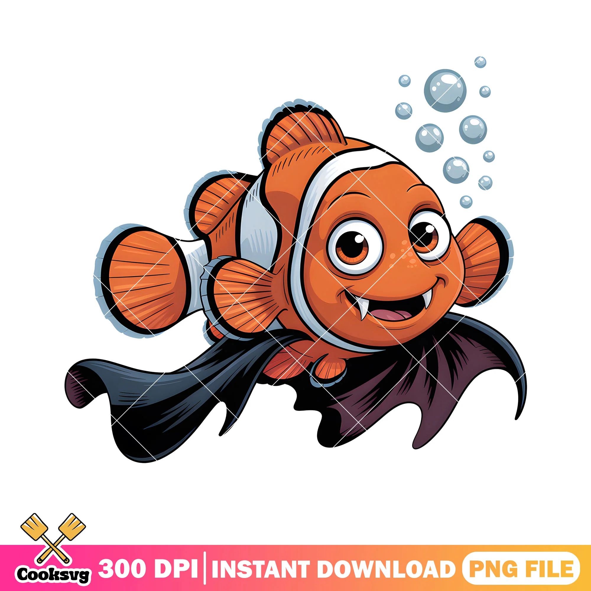 The dracula nemo png, disney nemo png, nemo fish png