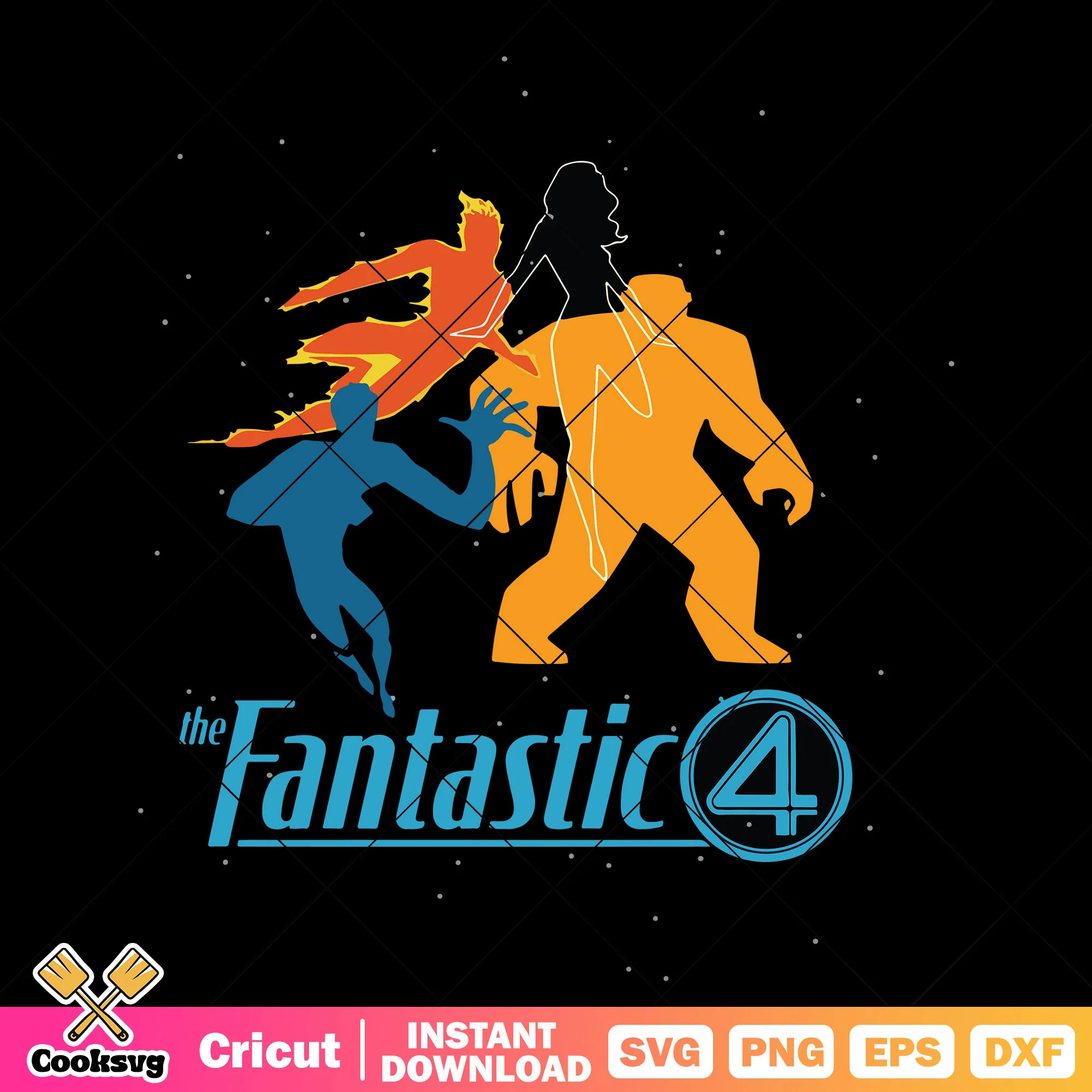 The fantastic 4 design svg, fantastic 4 svg, fantastic 4 movie svg