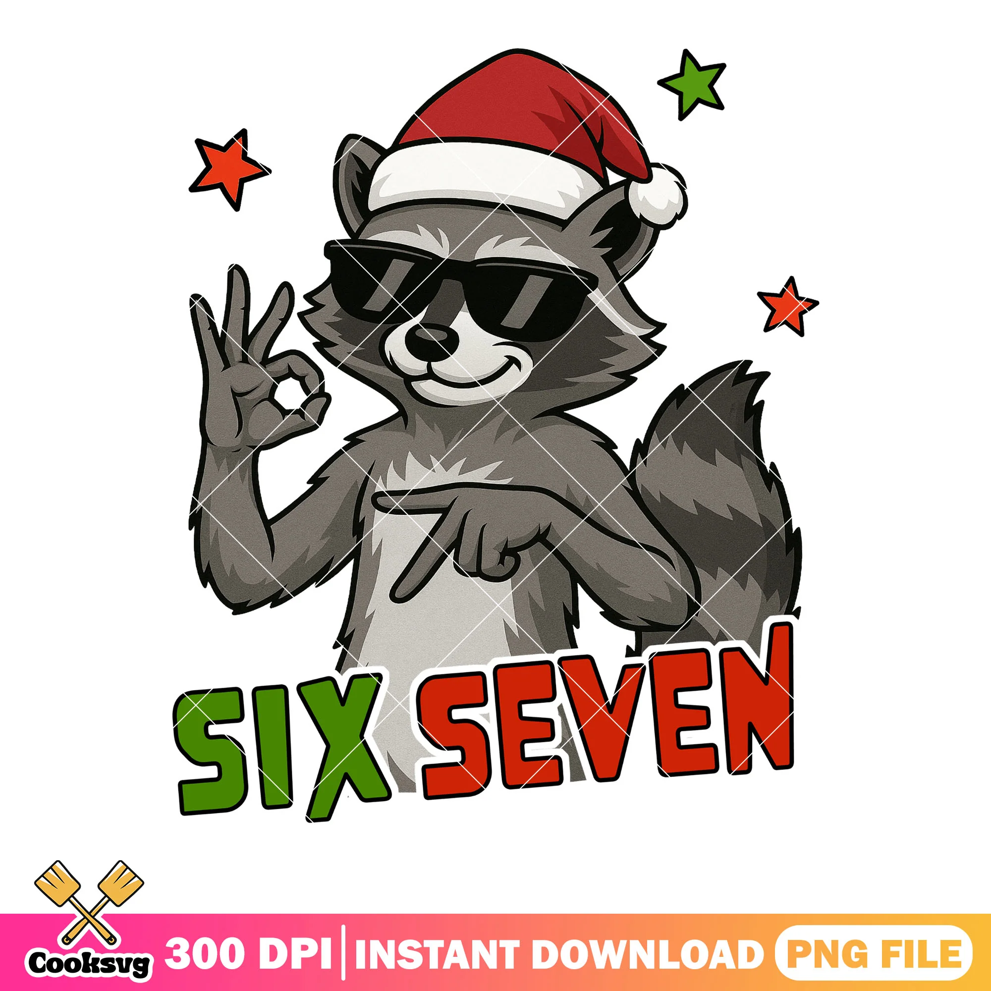 The fearal trending christmas png, six seven png, christmas vibes png