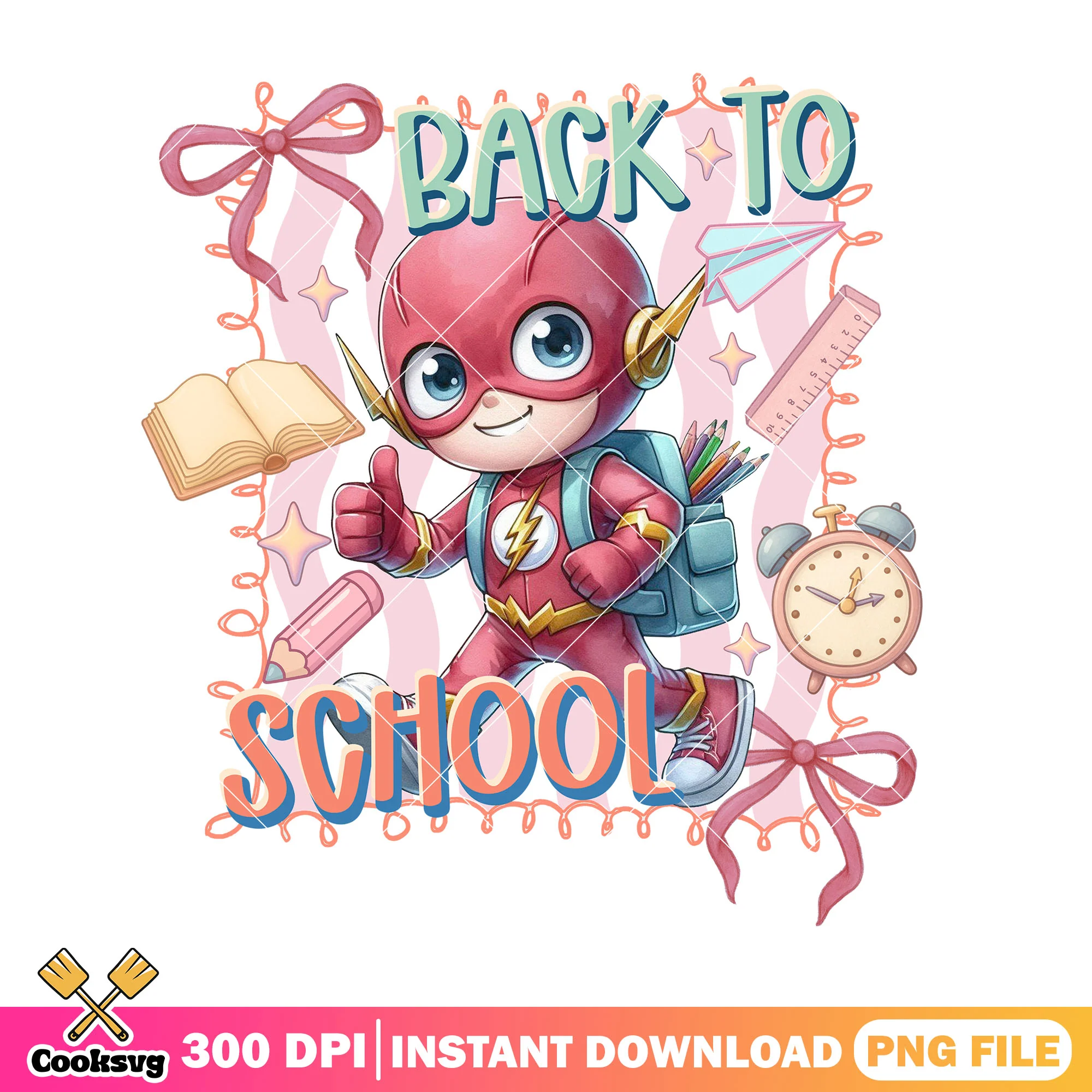 The flash chibi design png, dc character png, welcome back to school png