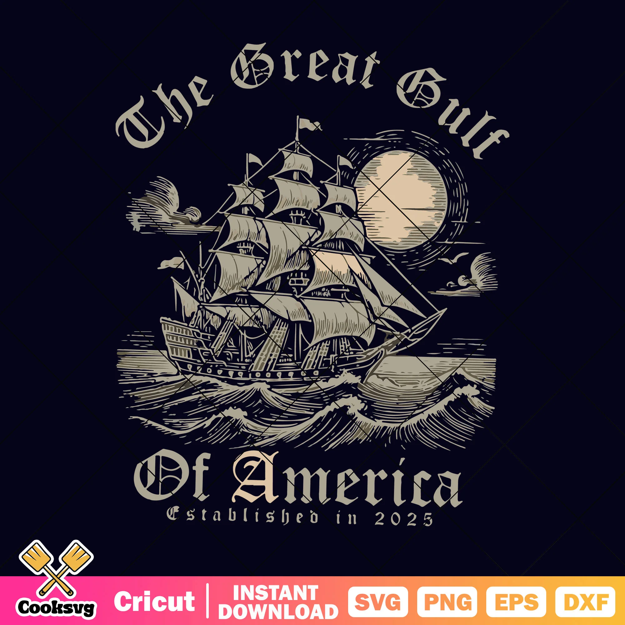 The great gulf of america 2025 svg, gulf of america trump svg