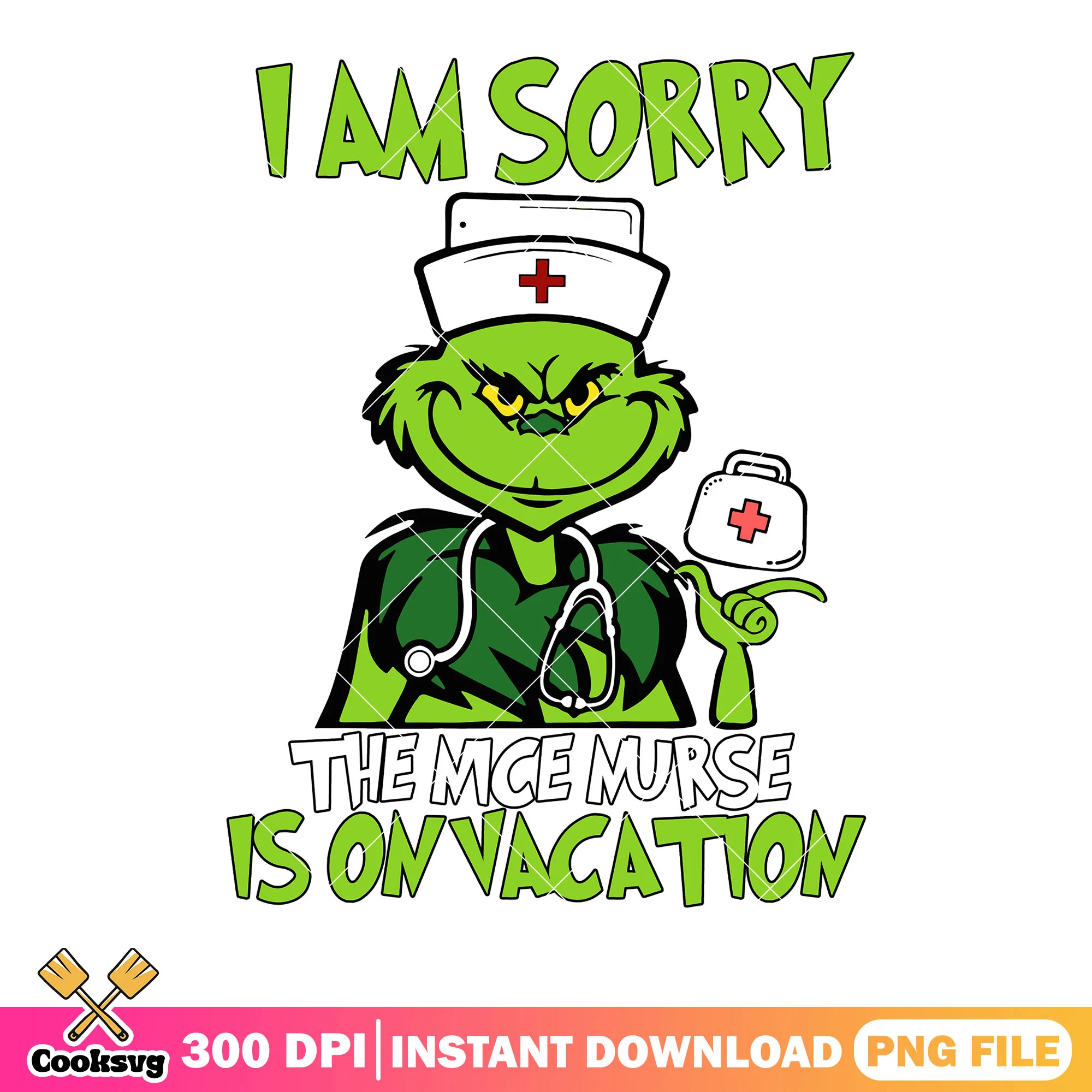 The grinch girl is on vacation png, merry xmas png, the grinch png
