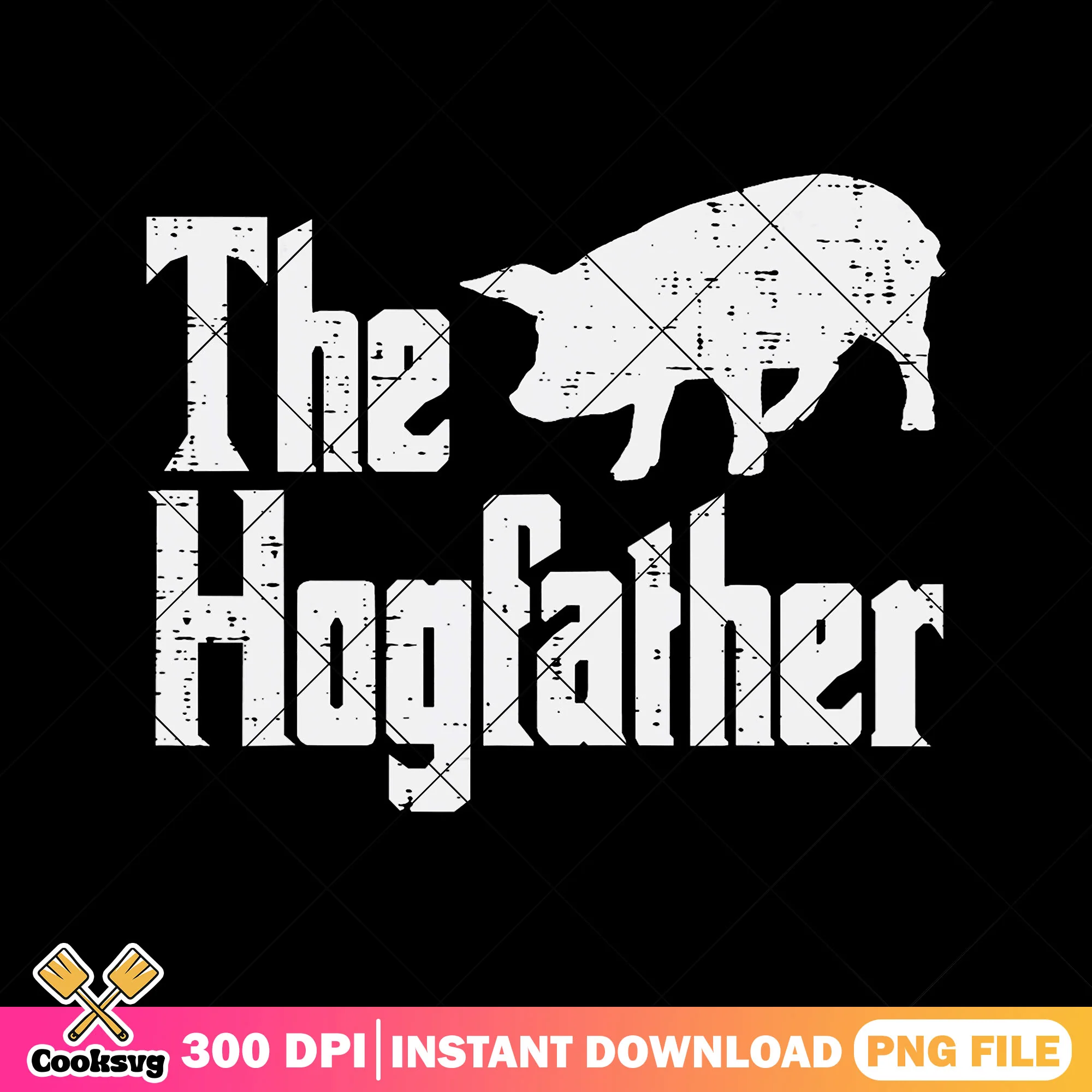 The hogfather png, funny pig png, anime lover gift png, humor apparel png