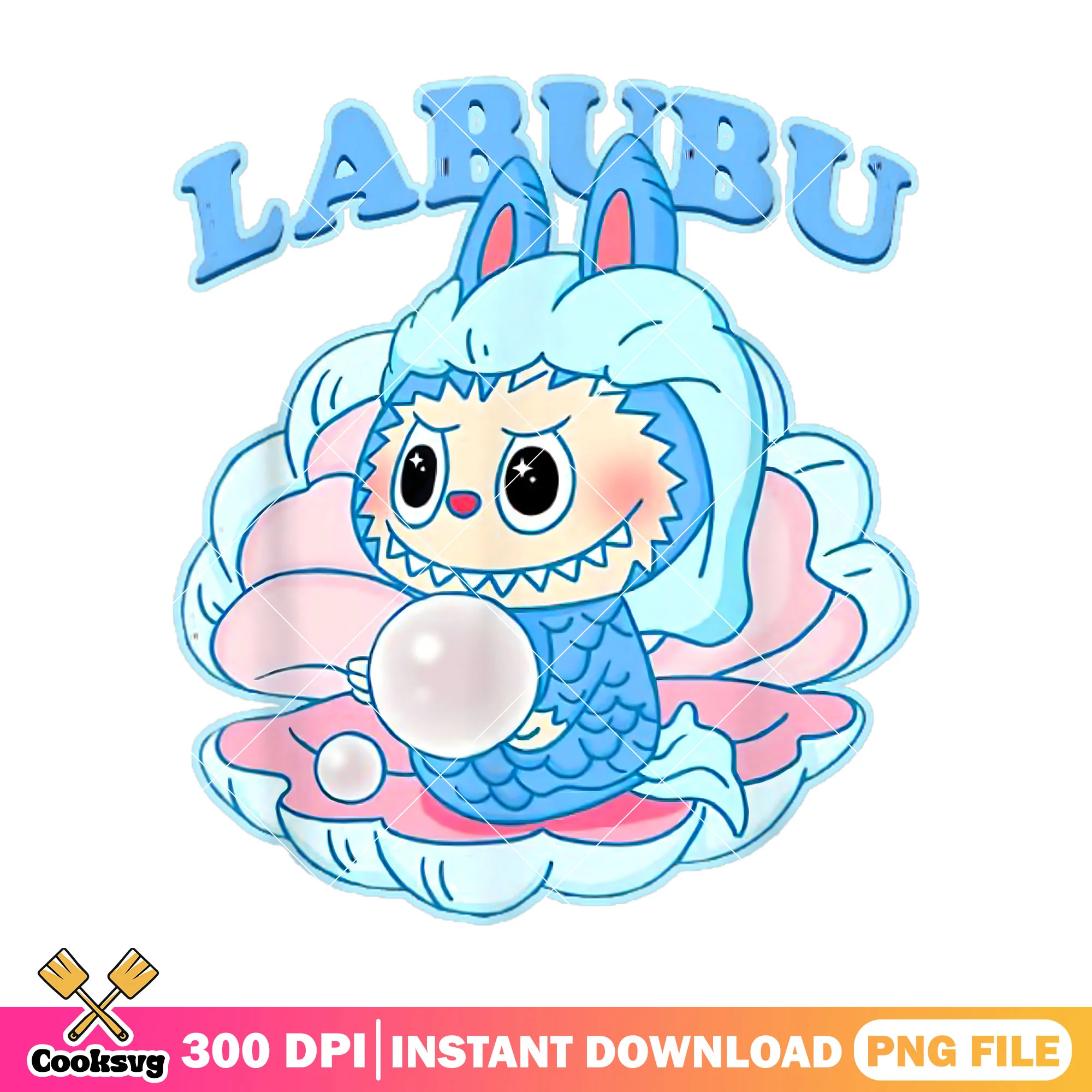 The monster labubu mermaid png, labubu mermaid png, the monster labubu png