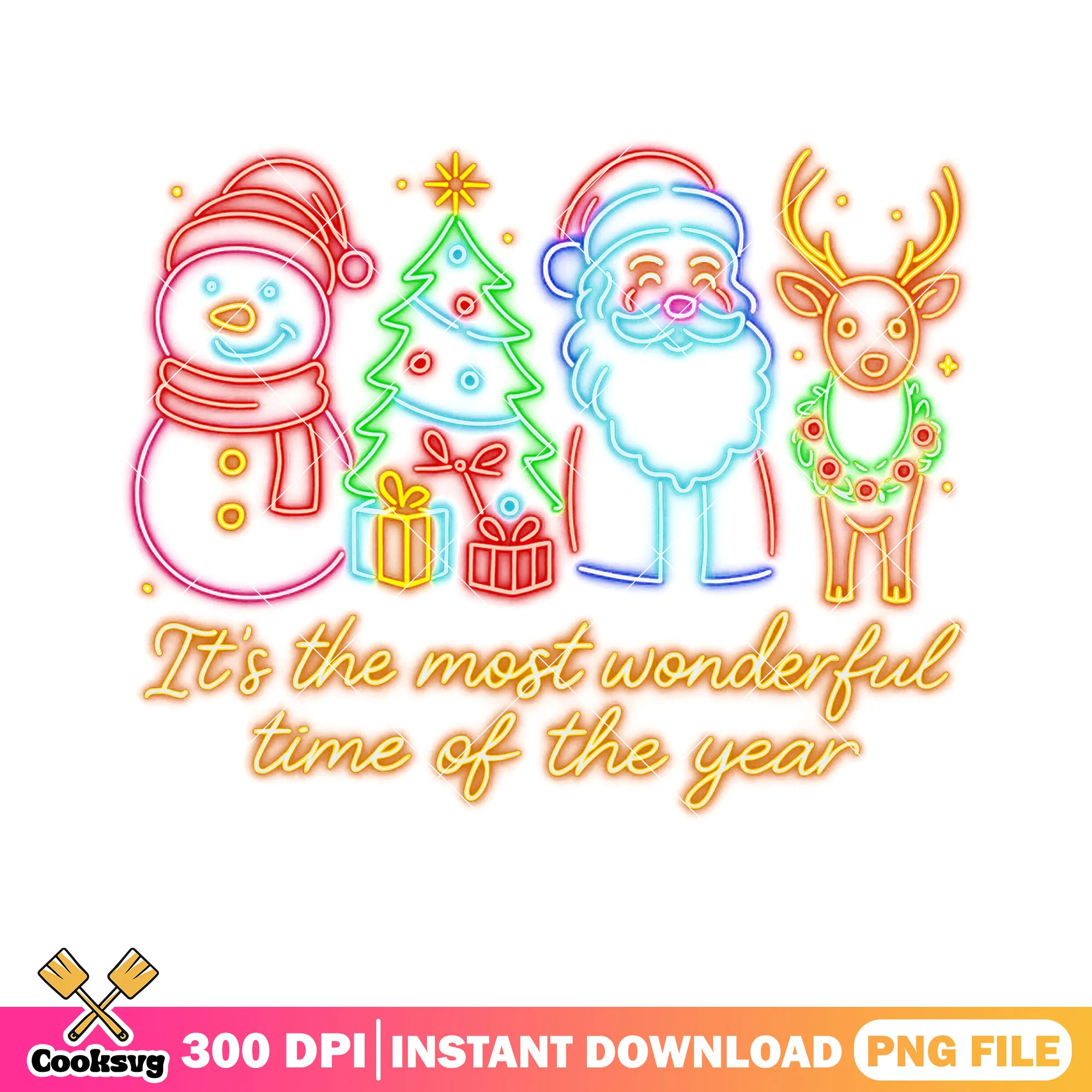 The neon christmas poster png, christmas snowman png, christmas decor png