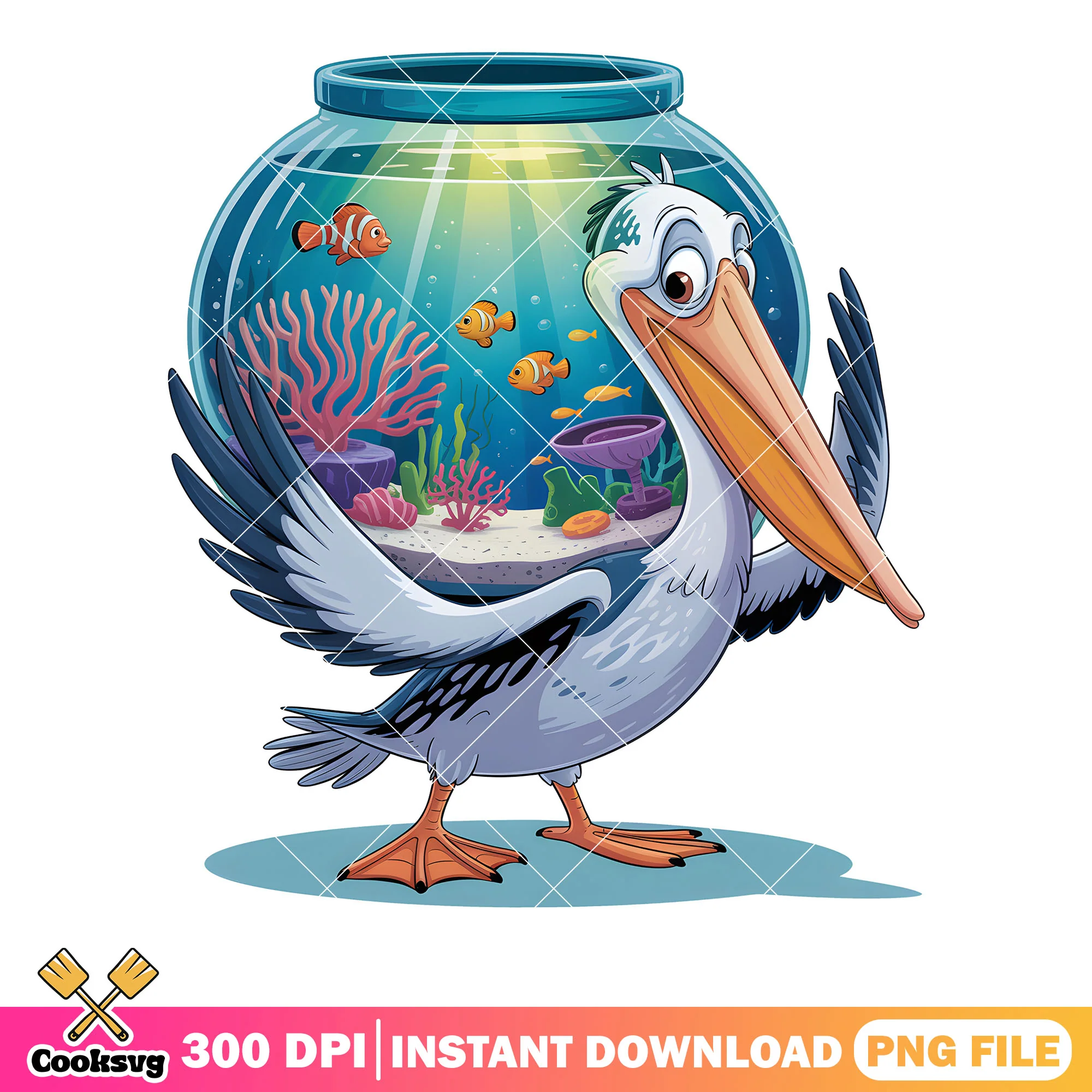 The pelican coral costume png, disney character png, finding nemo png