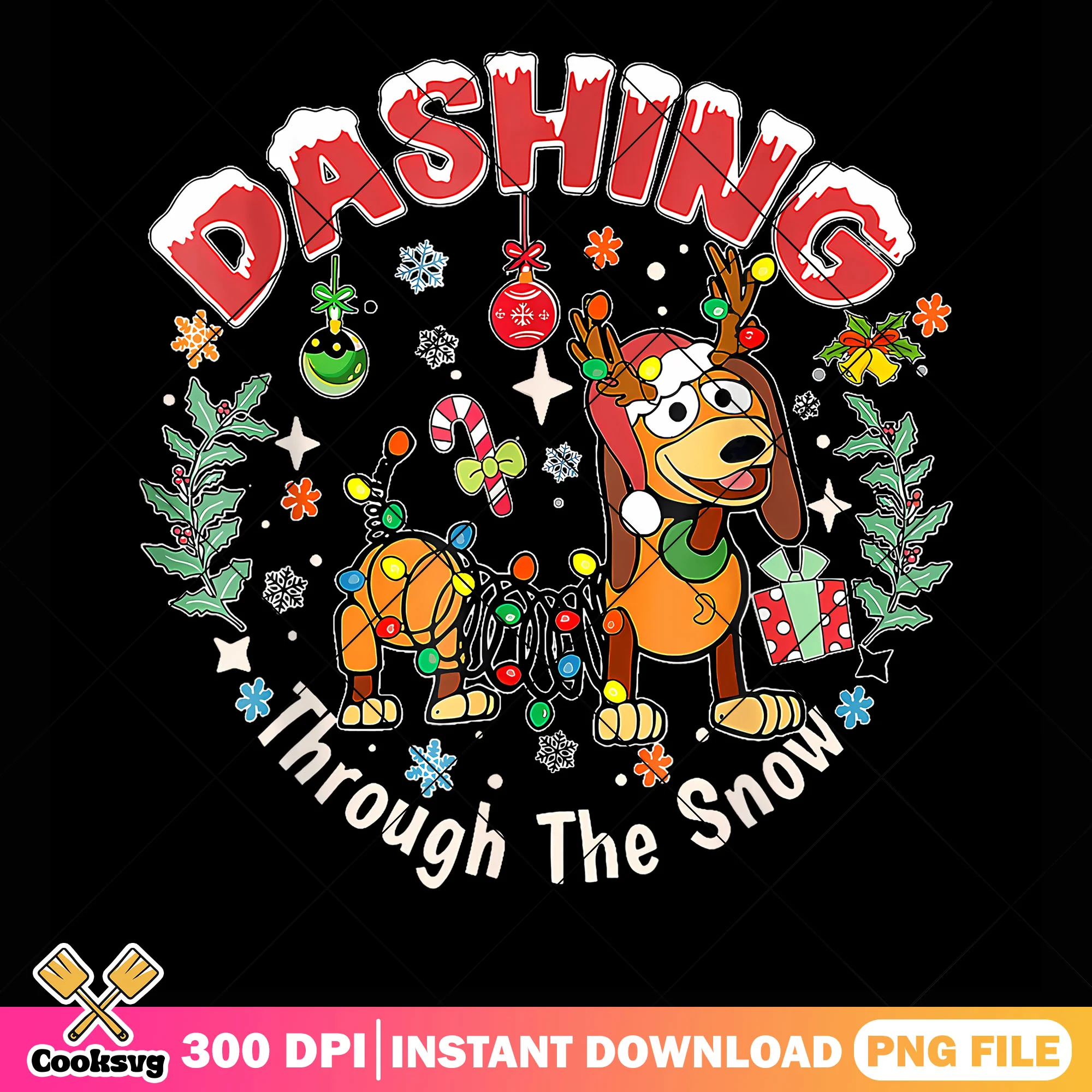The Snow Dog Christmas png, merry christmas png, christmas gifts png