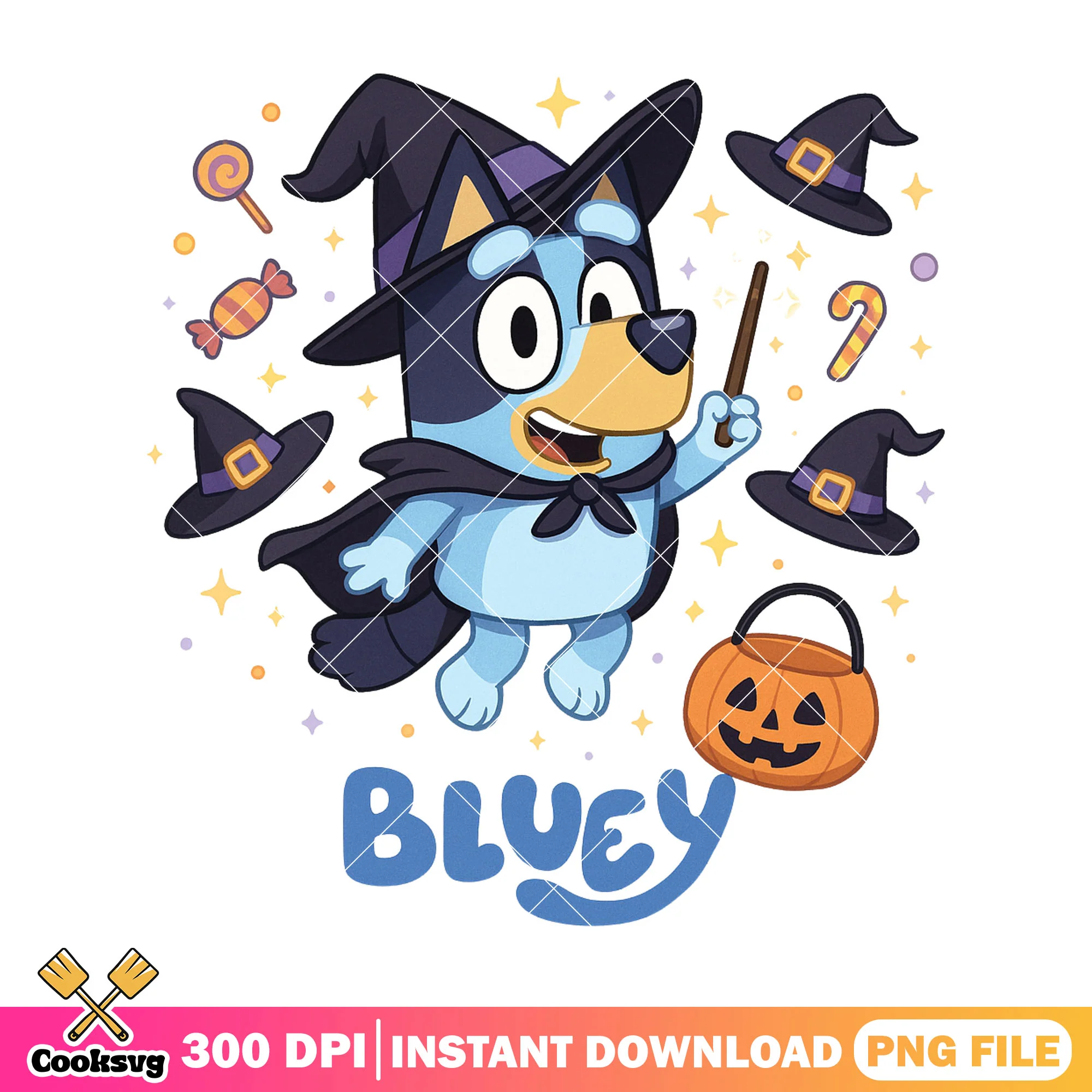 The witch bluey costume halloween png, funny halloween costumes png