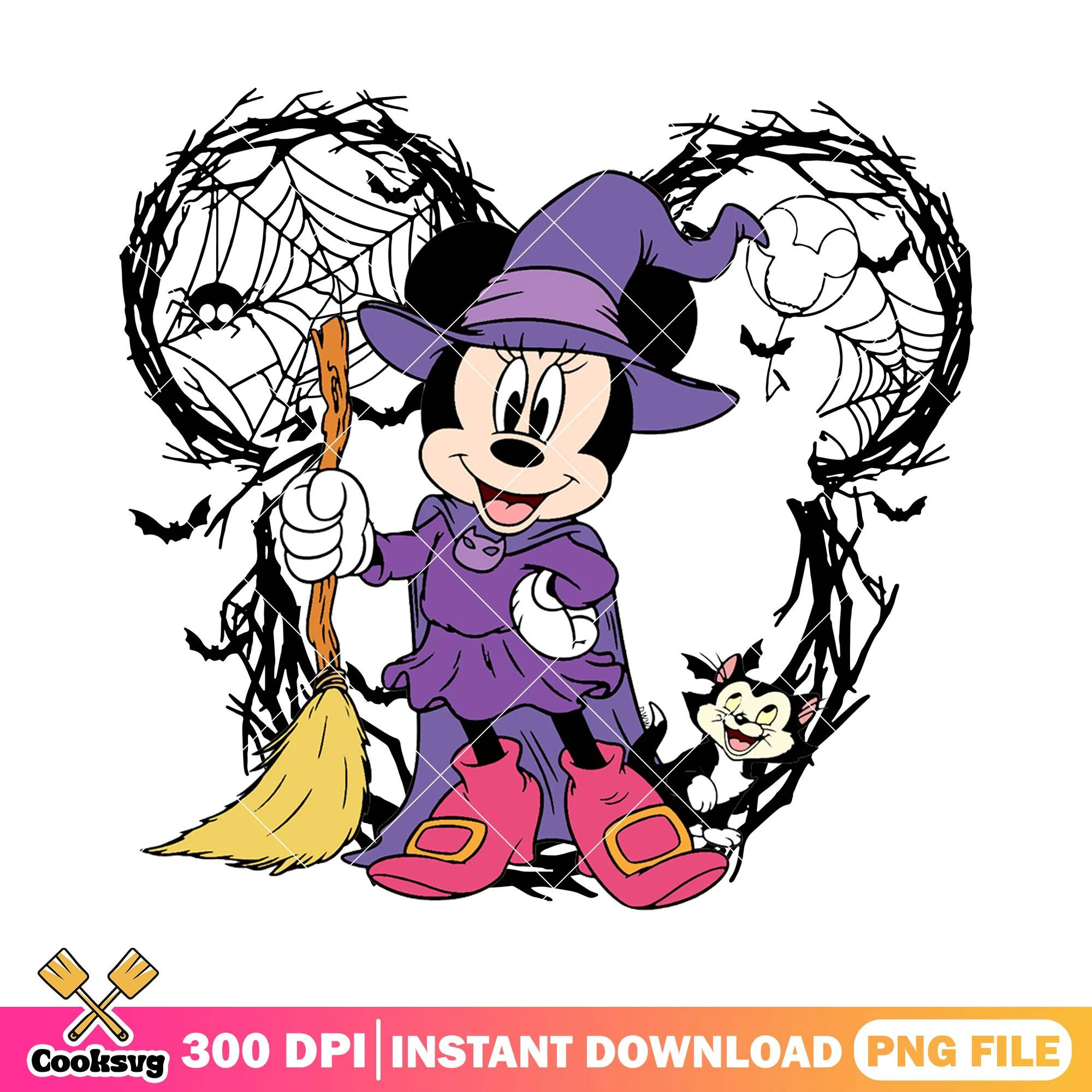 The witch mickey design png, disney cartoon png, halloween costume png