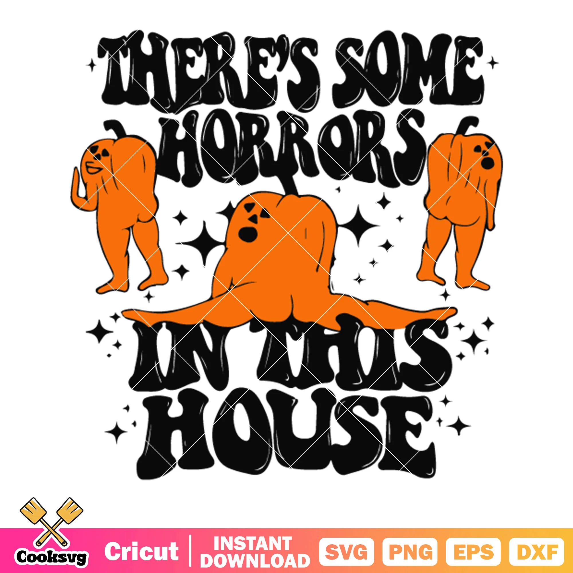 There some horror in this house svg, monster svg, starry night svg
