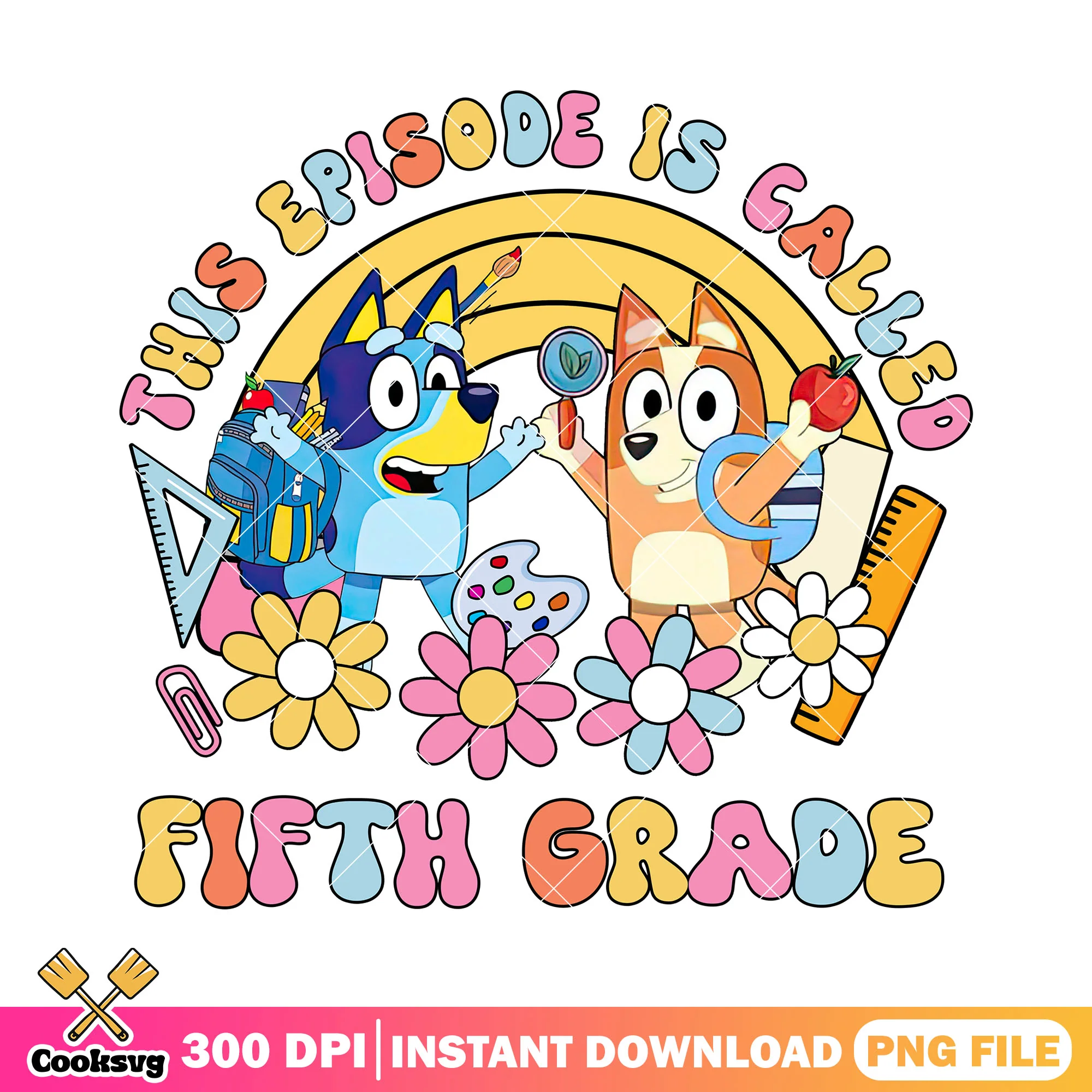 This episode is called png, fifth grade png, back to school art png