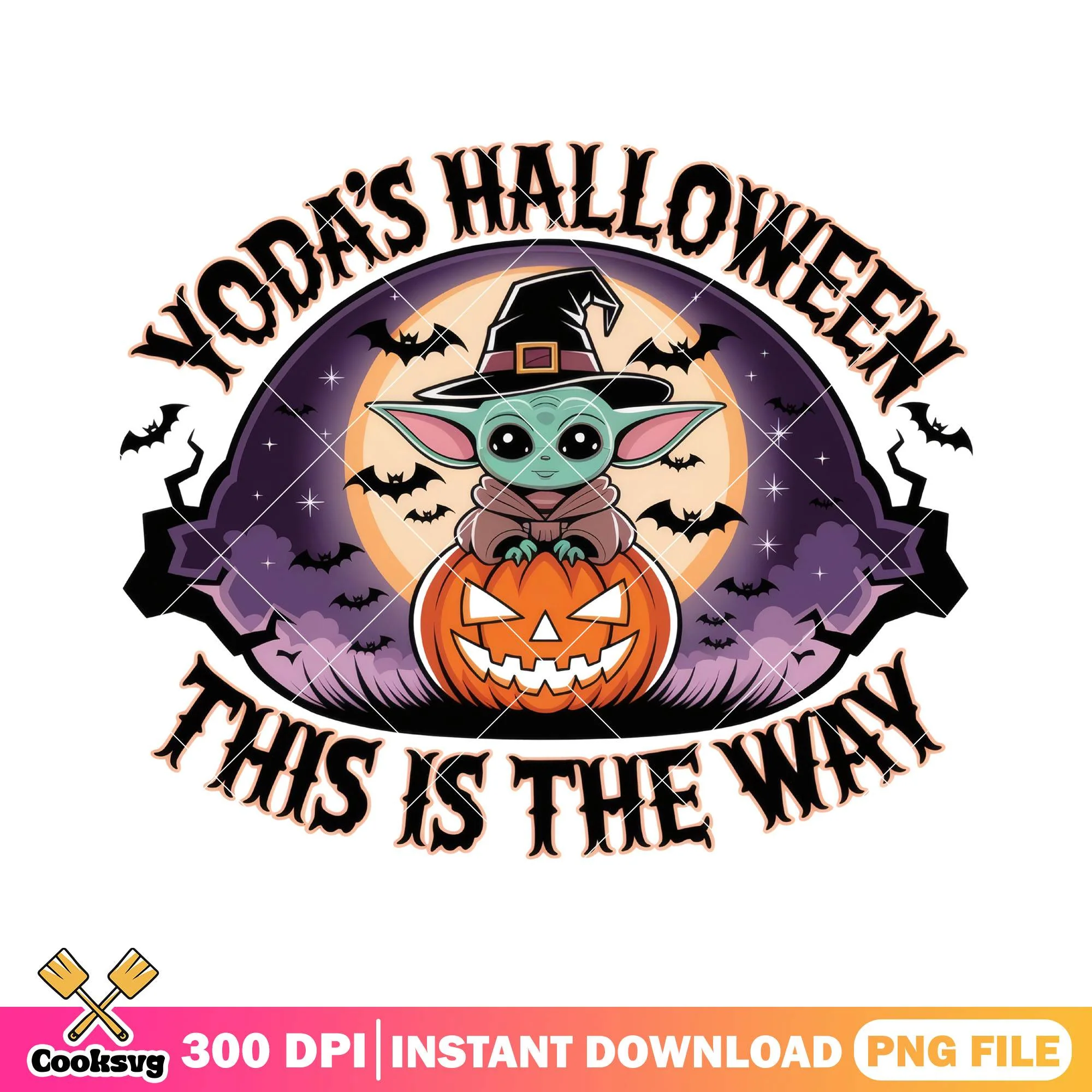 This is the way yoda halloween png, yoda star wars png, happy halloween png