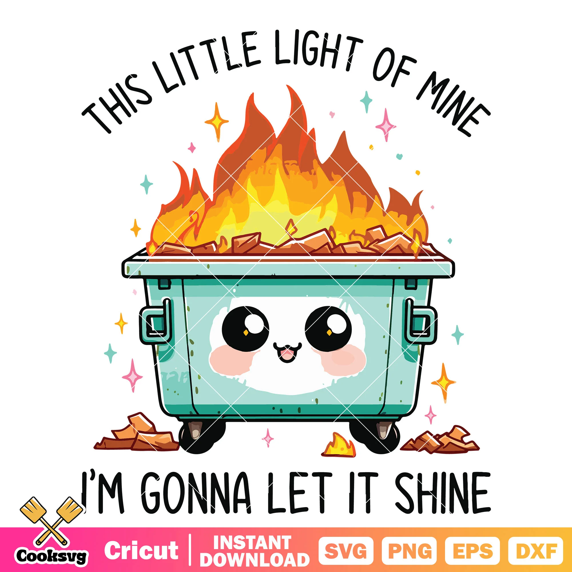 This little light of mine svg, cute quotes svg, trending quote svg