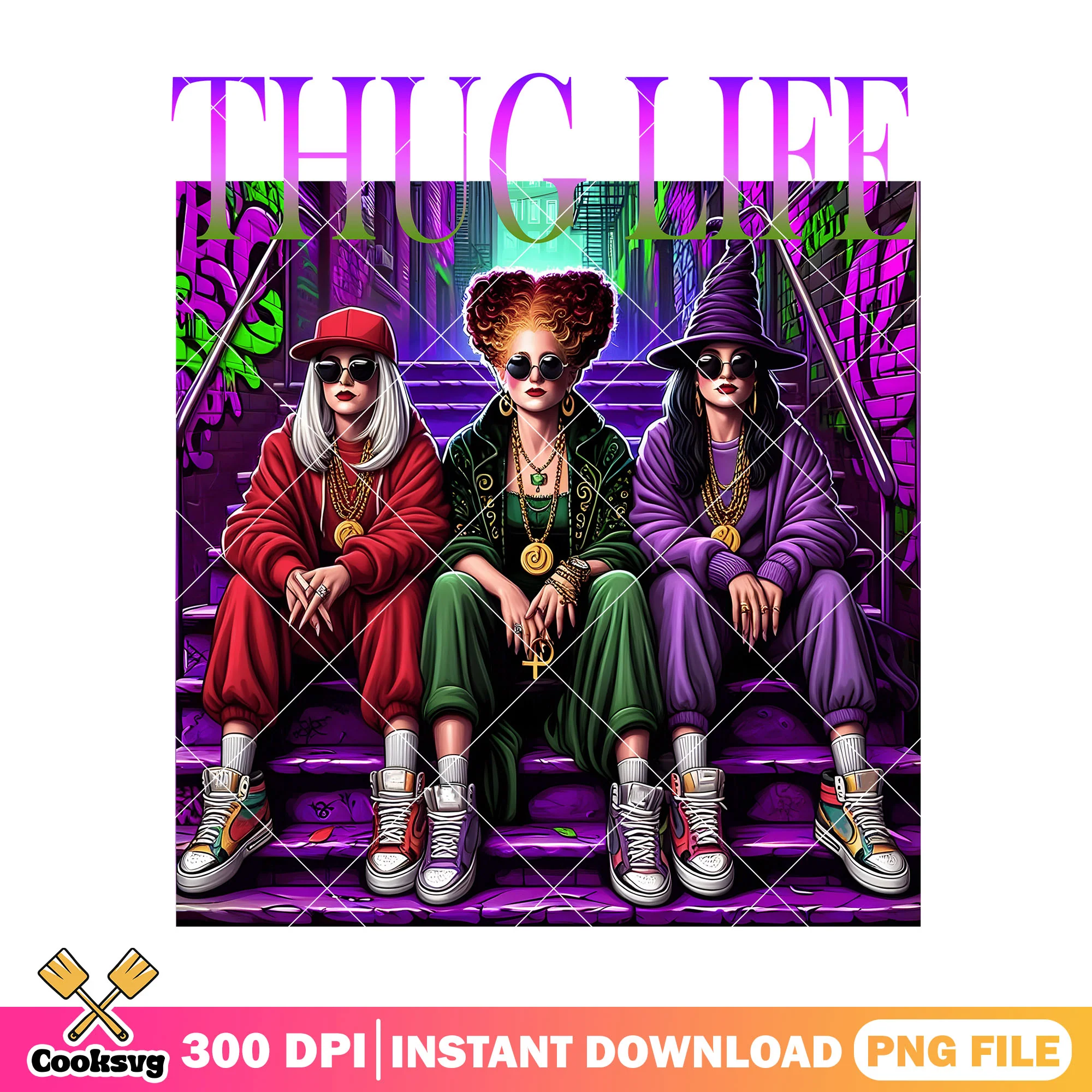 Thug life the sanderson sisters image png, thug life movie png