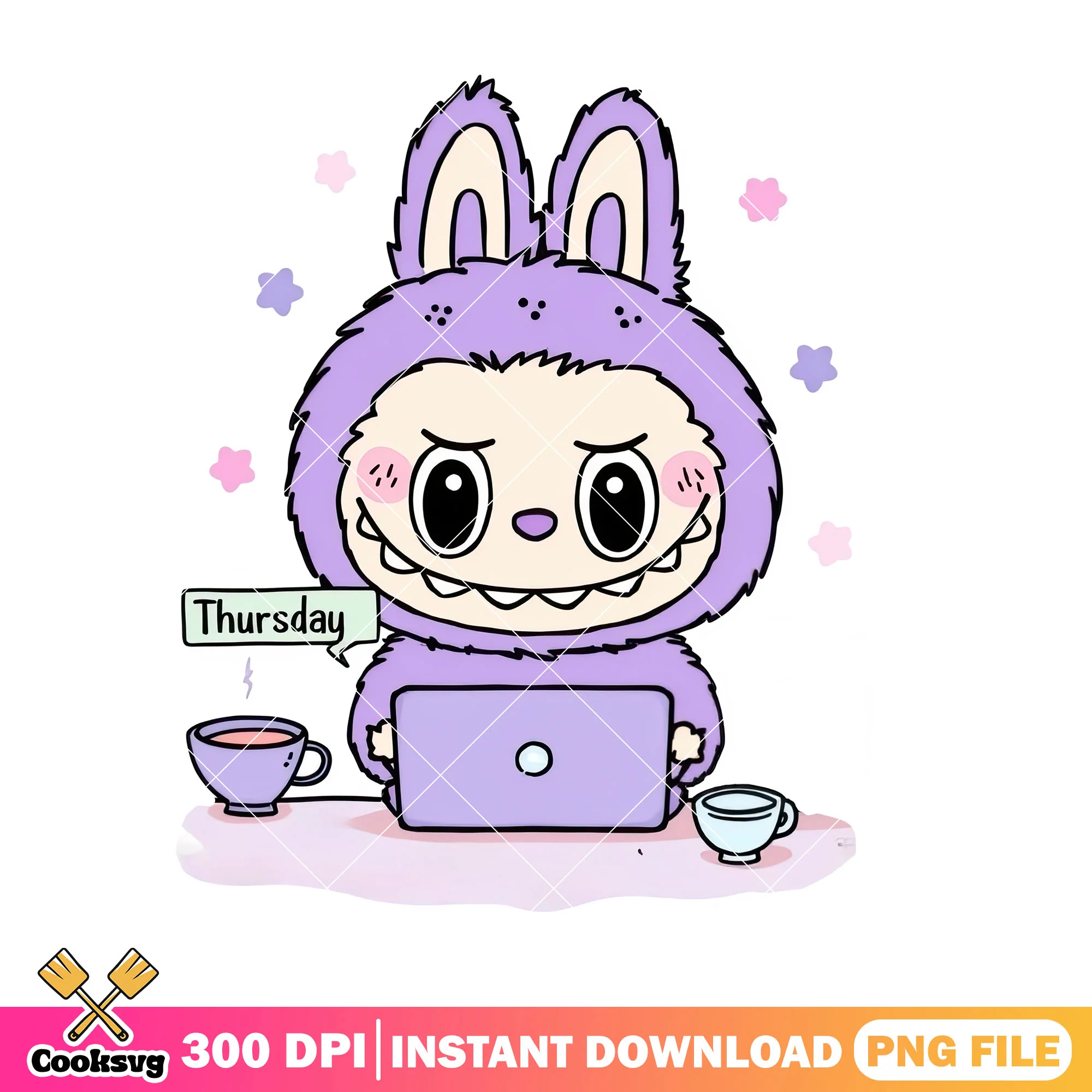 Thursday with labubu png, labubu hehe png, labuubuu png