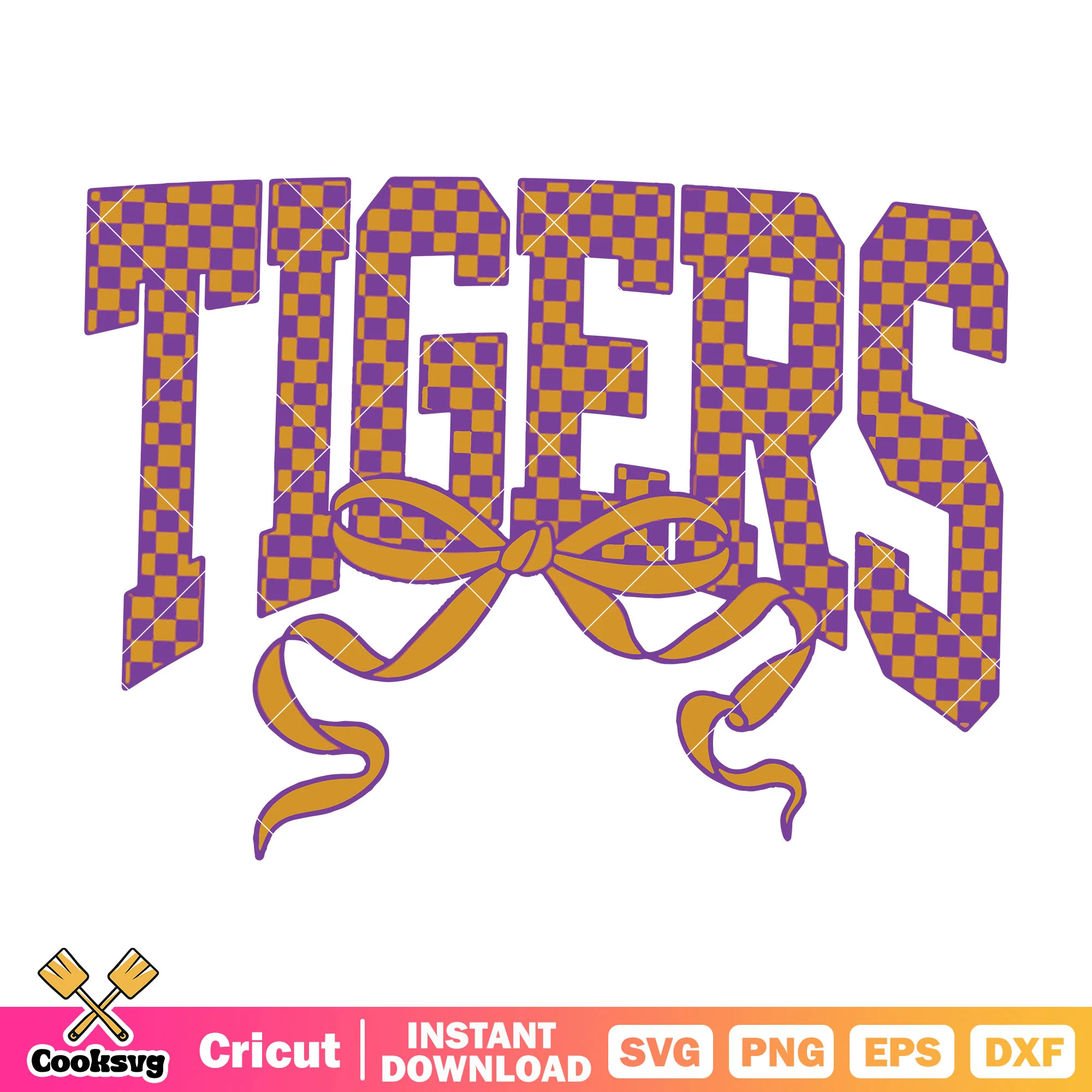 Tiger bow tie design svg, Detroit Tigers svg, game day svg