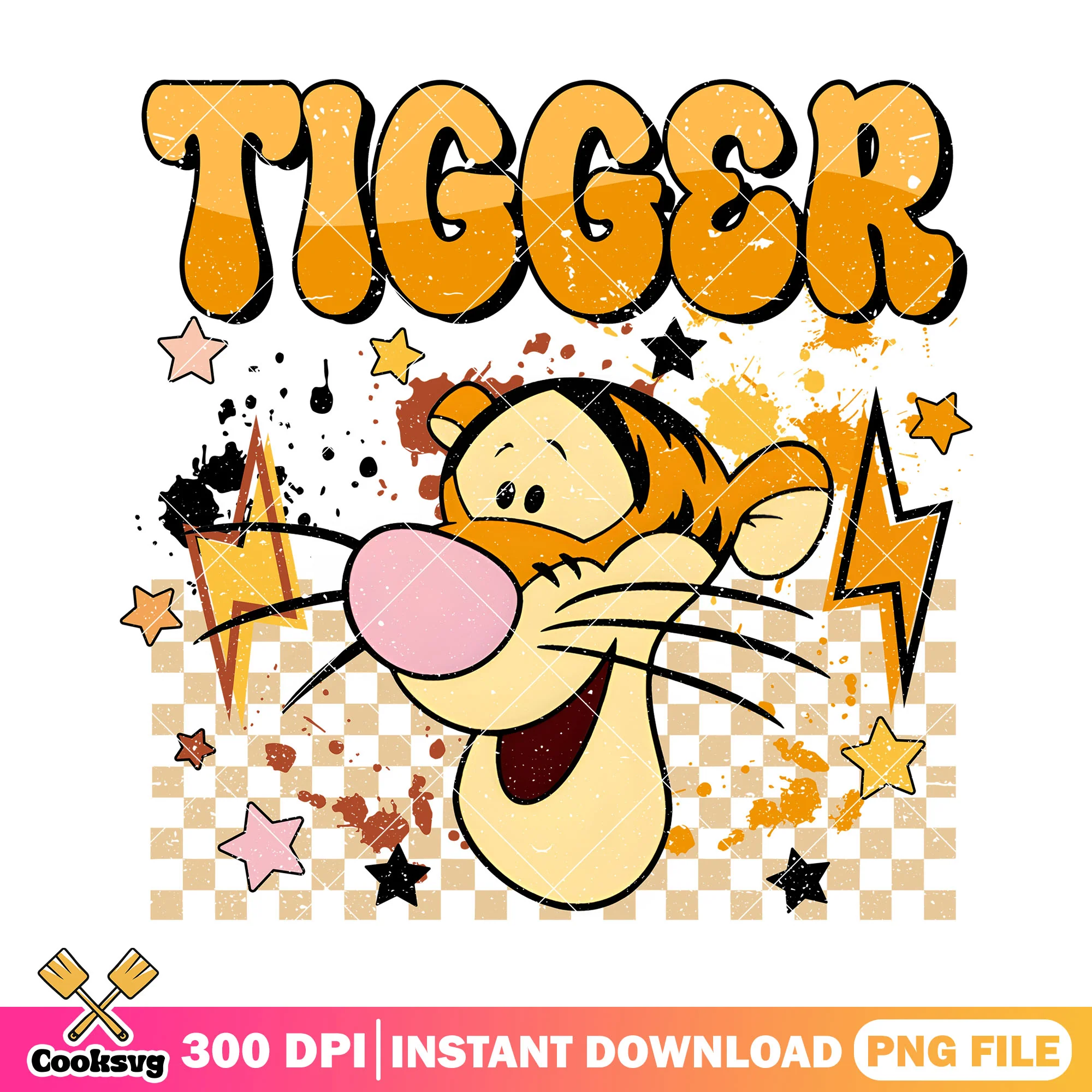 Tiger head vibes png, winnie disney png, disney head png