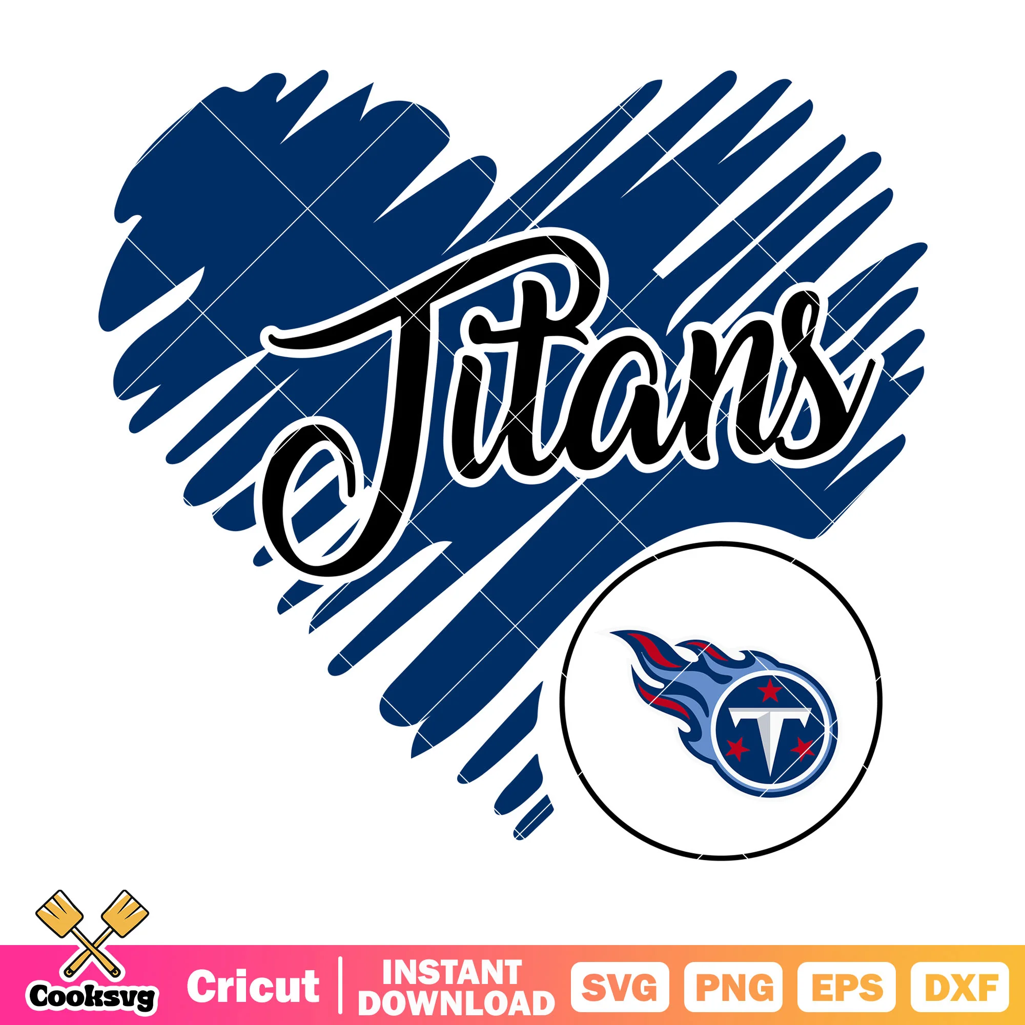 Titans nfl fan art svg, tennessee titans svg, america football svg