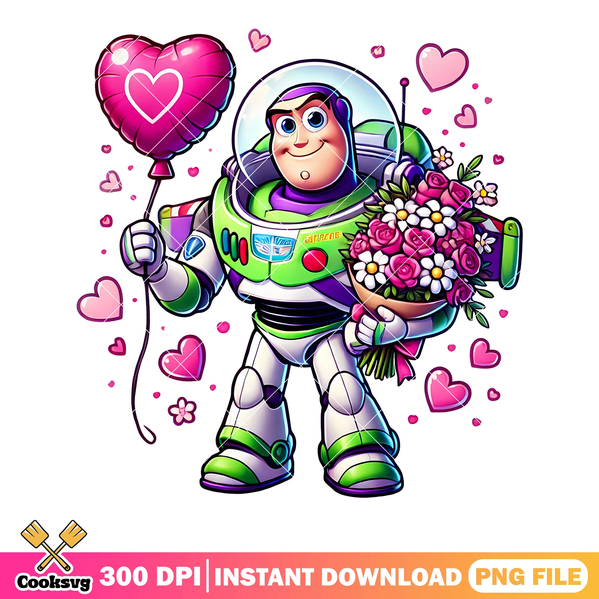 Toy story stuff vanletines png, disney valentine png, buzzlightyear png