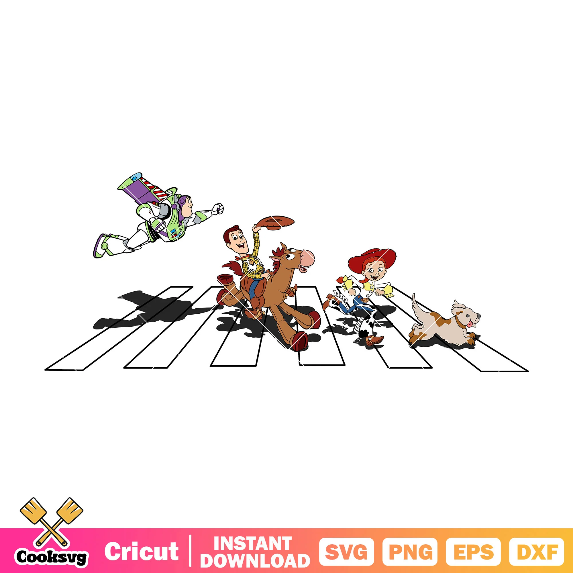 Toy story woody across street png, woody friends png, toy story png