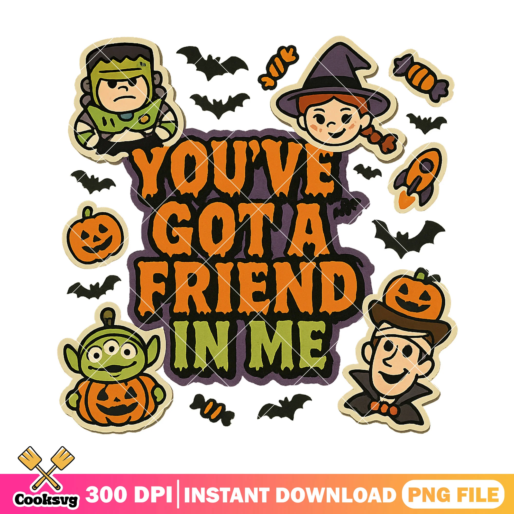 Toys friend in me png, halloween costume png, disney toys png