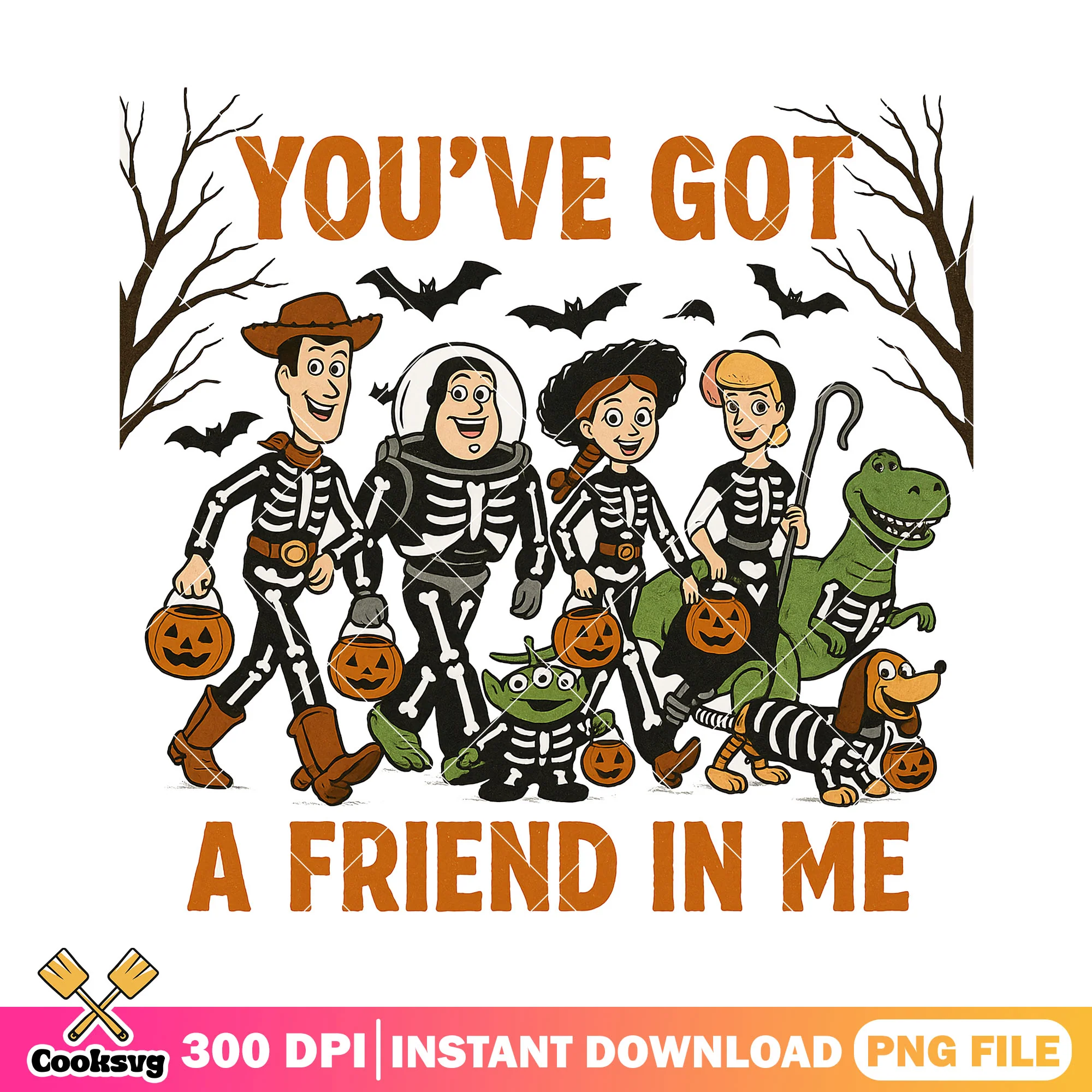 Toys skeleton cosplay png, halloween party png, toy story art png