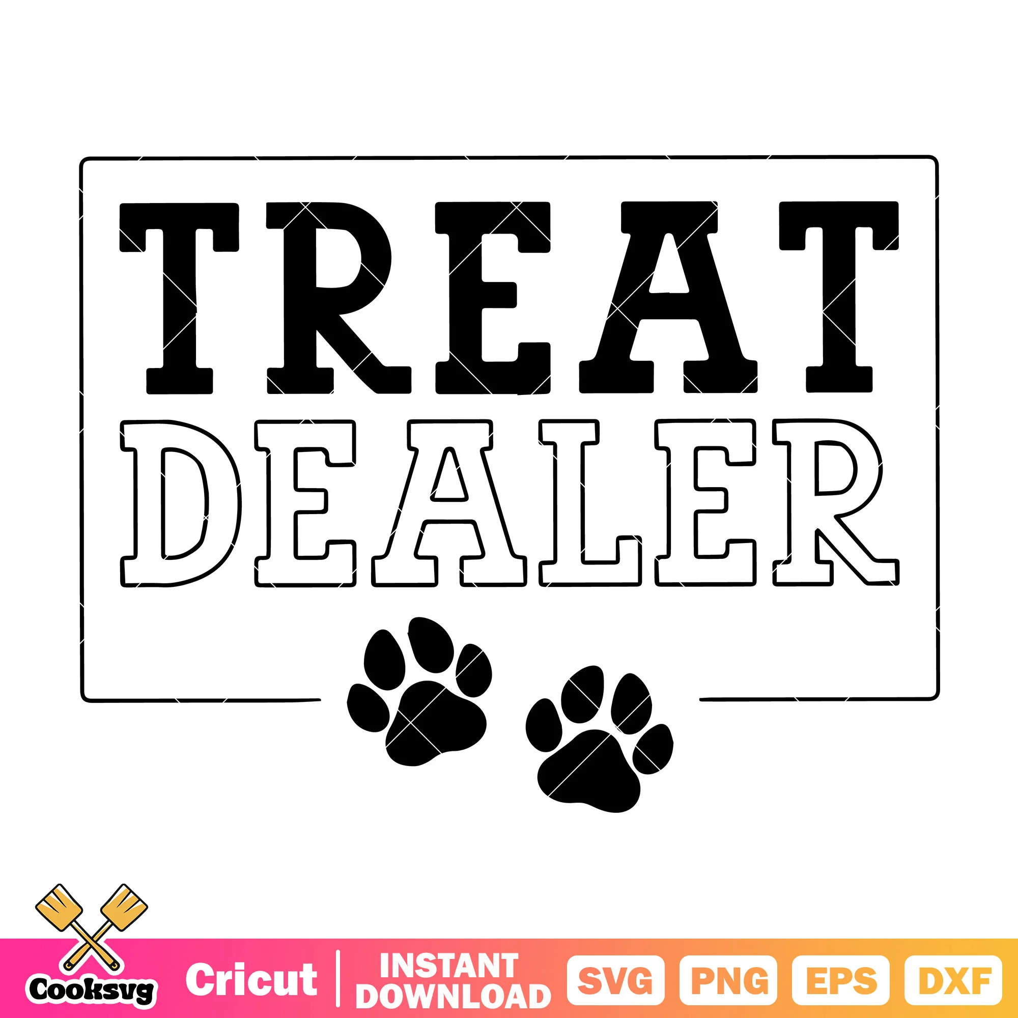 Treat dealer dog love svg design, dog loves people svg