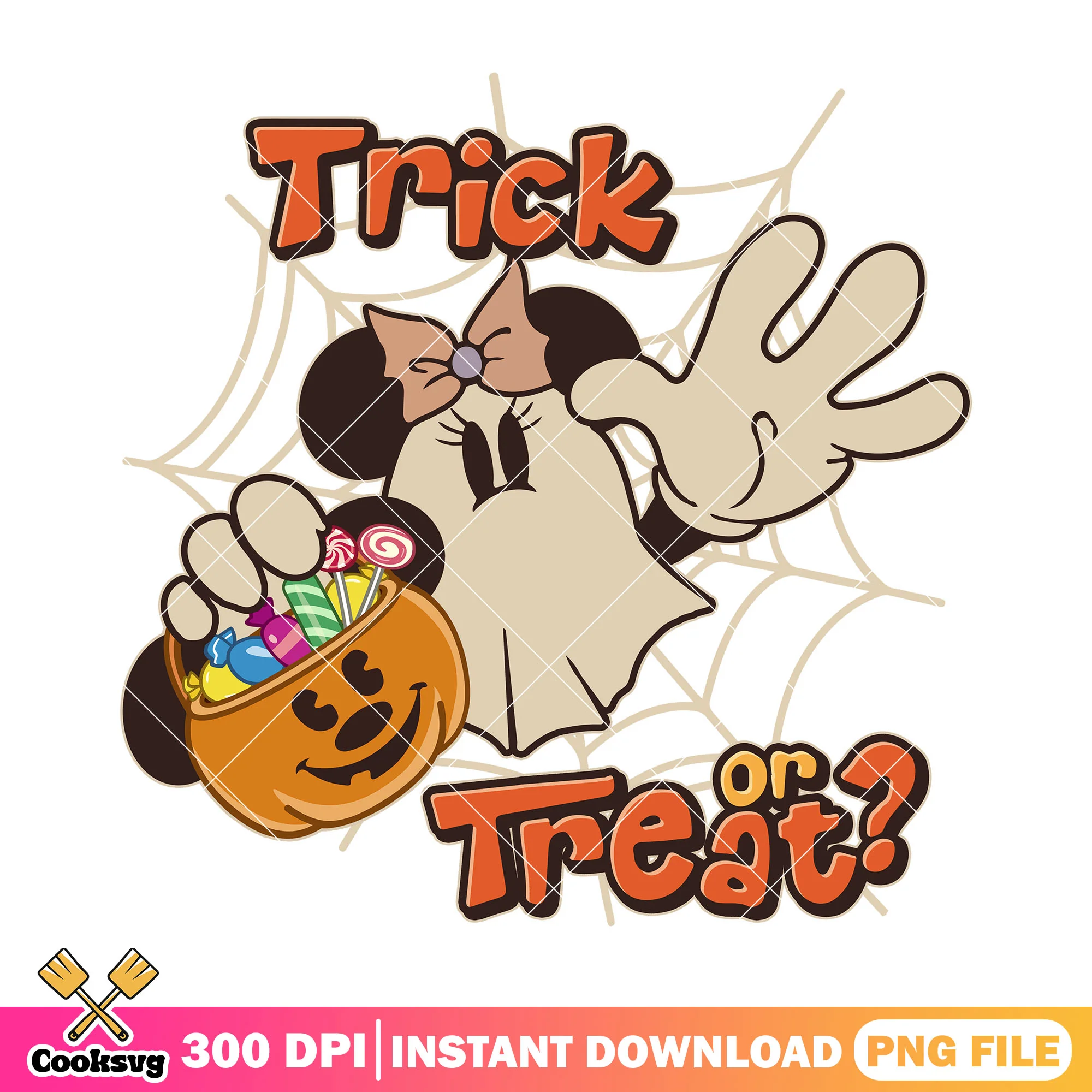 Trick or treat minnie png, halloween candy png, minnie mouse png