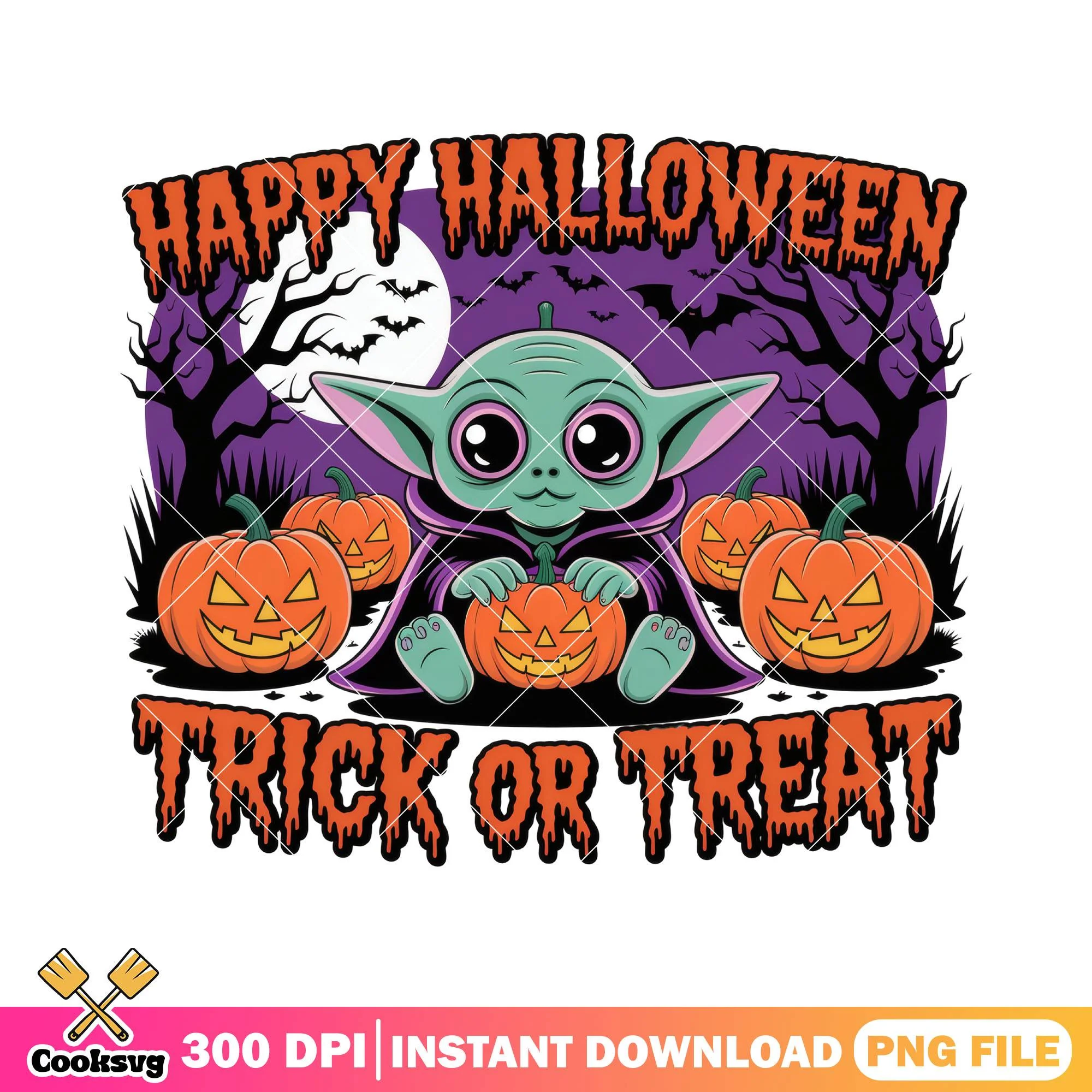 Trick or treat yoda png, halloween ends png, star wars yoda png