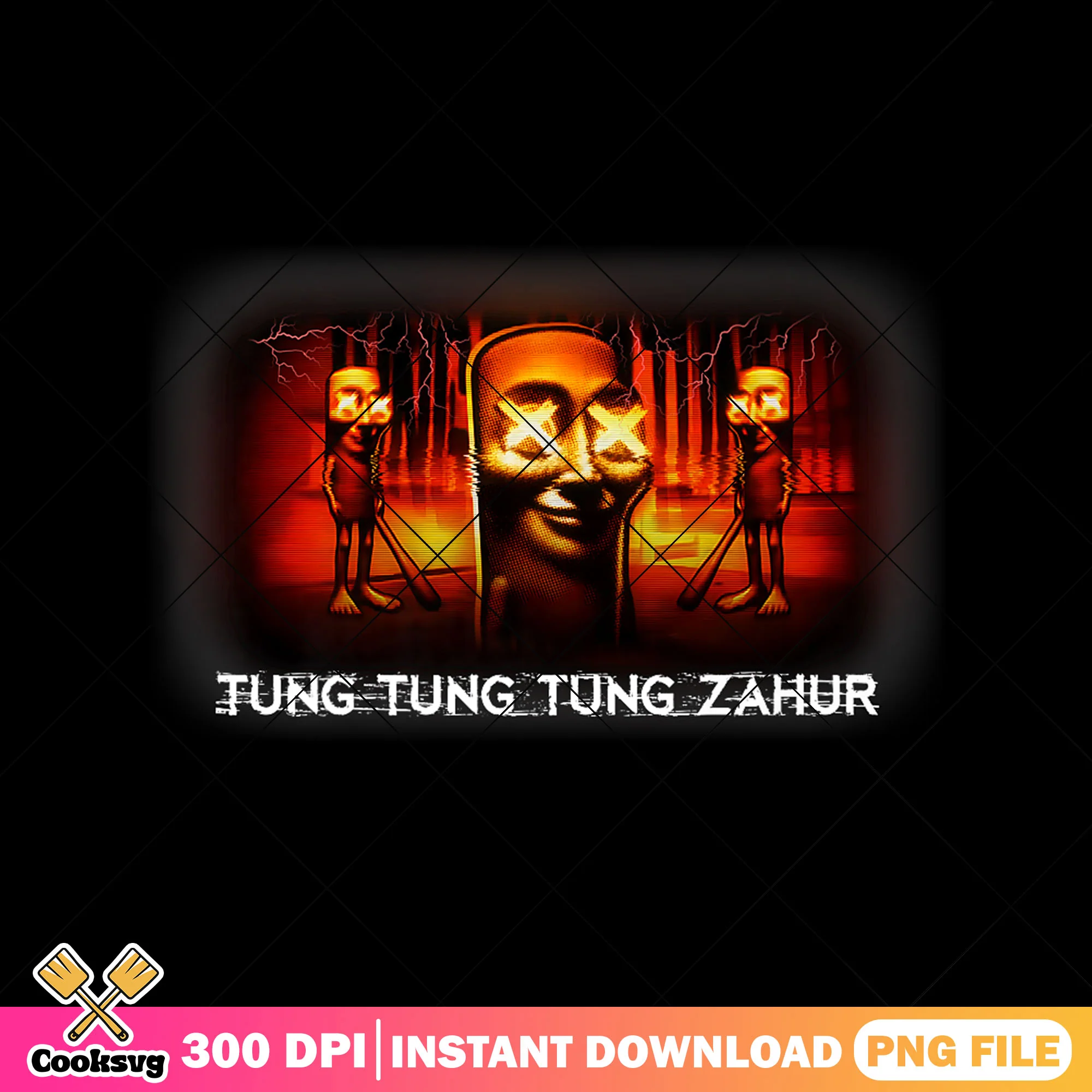 Tung tung tung zahur png, italia brainrot png, funny meme png
