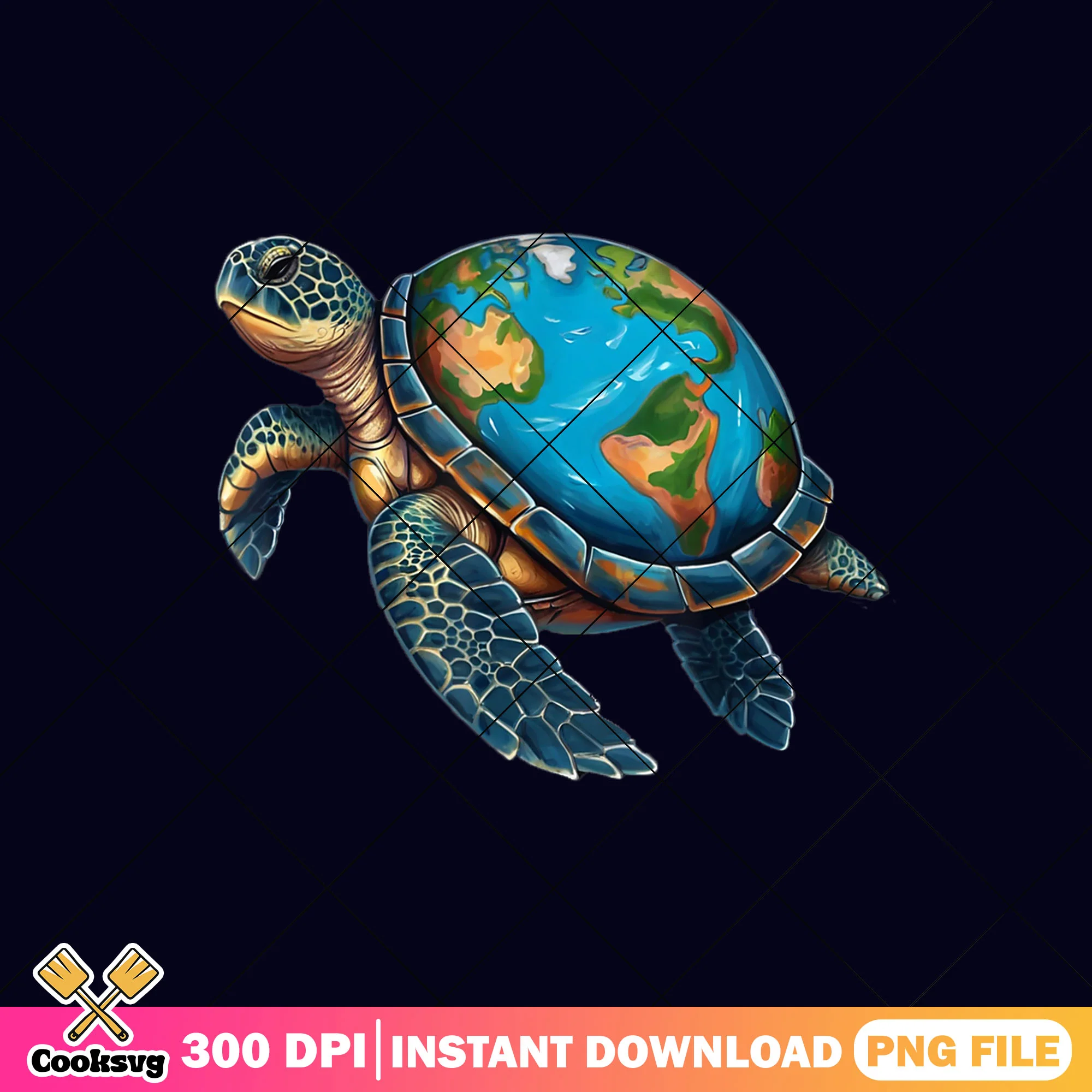Turtle design global earth png file, earth day facts png, earth png